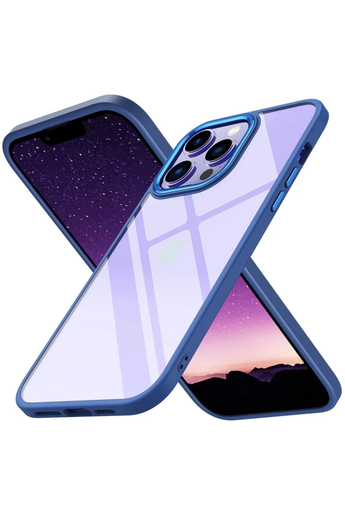 Apple iPhone 14 Pro Max Uyumlu Kılıf Power Silikon - Mavi