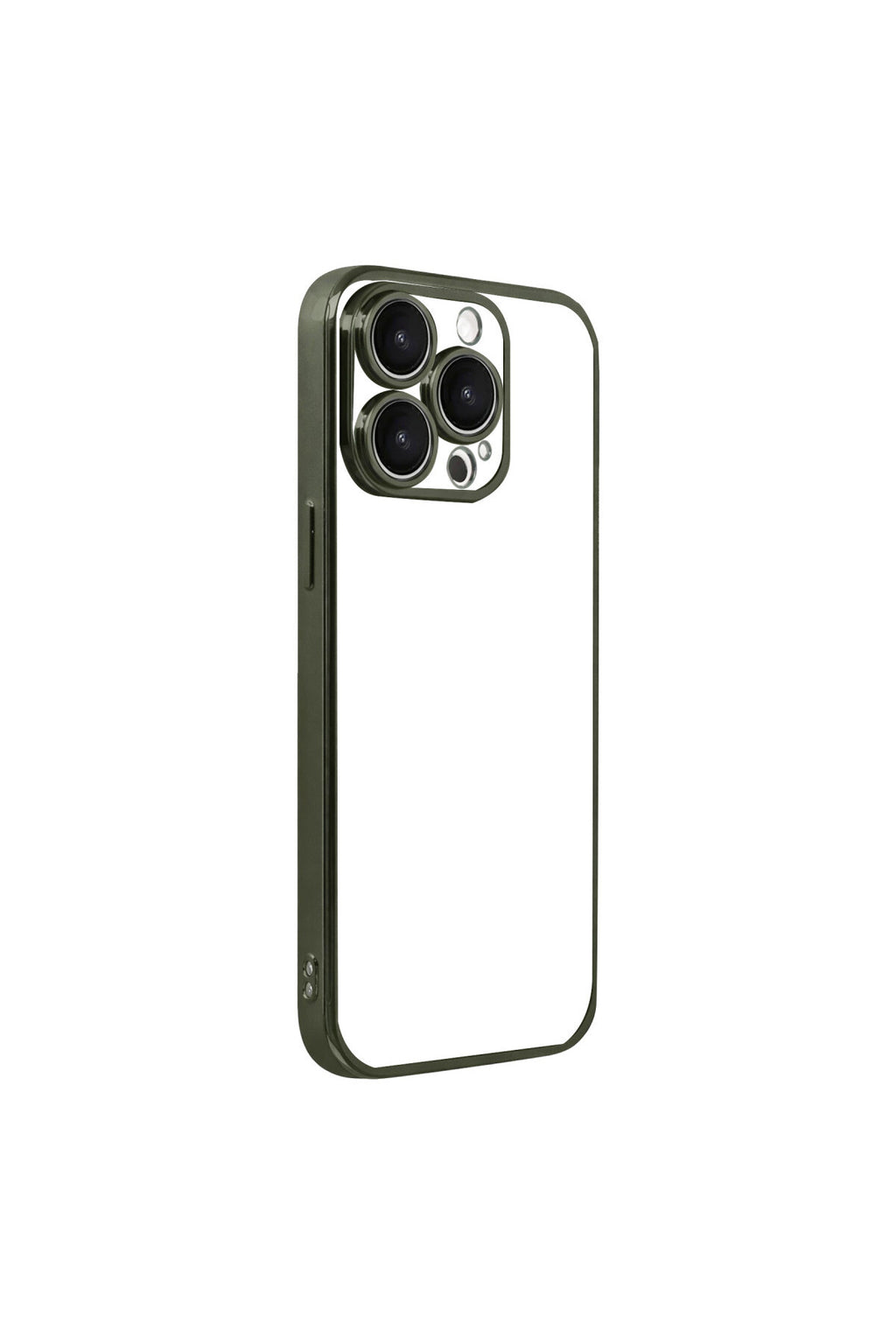 Apple iPhone 15 Pro Max Uyumlu Lensli Silikon - Yeşil