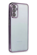 Samsung Galaxy M23 Uyumlu Kılıf Lensli Silikon - Mor