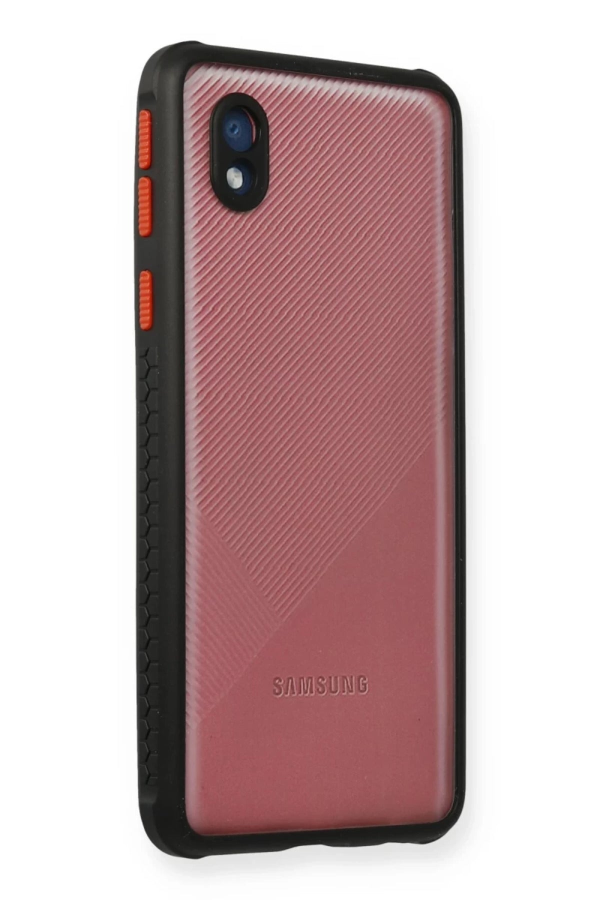 Samsung Galaxy A01 Core Uyumlu Kılıf Miami Şeffaf Silikon - Siyah
