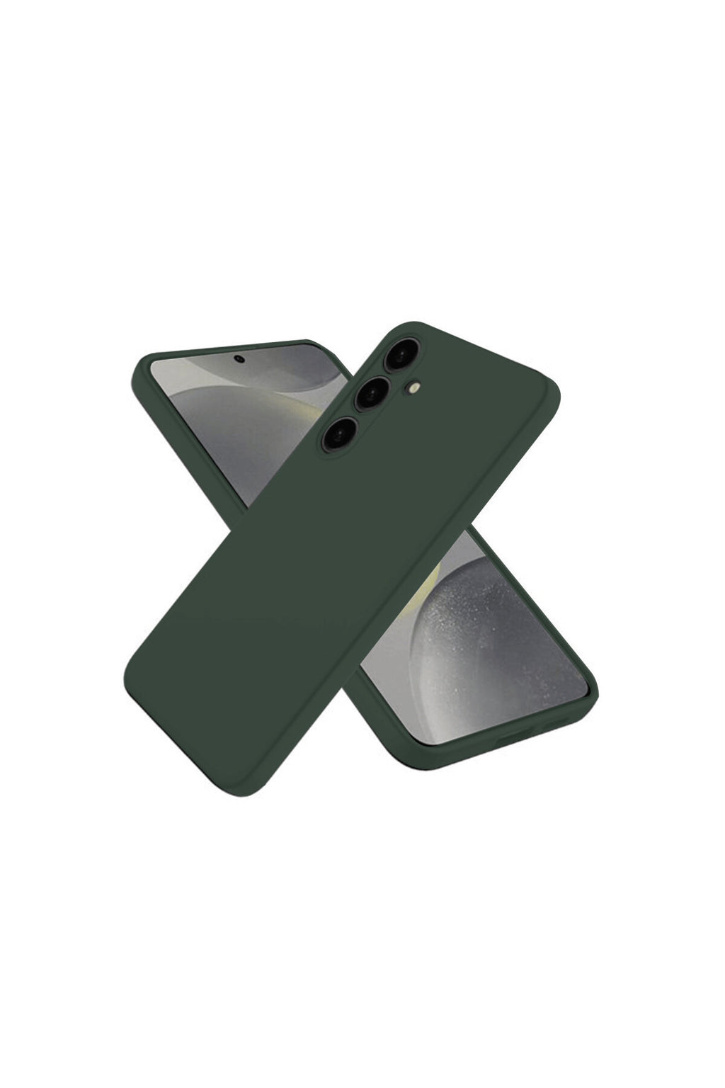 Samsung Galaxy A26 Uyumlu Kılıf First Silikon - Koyu Yeşil