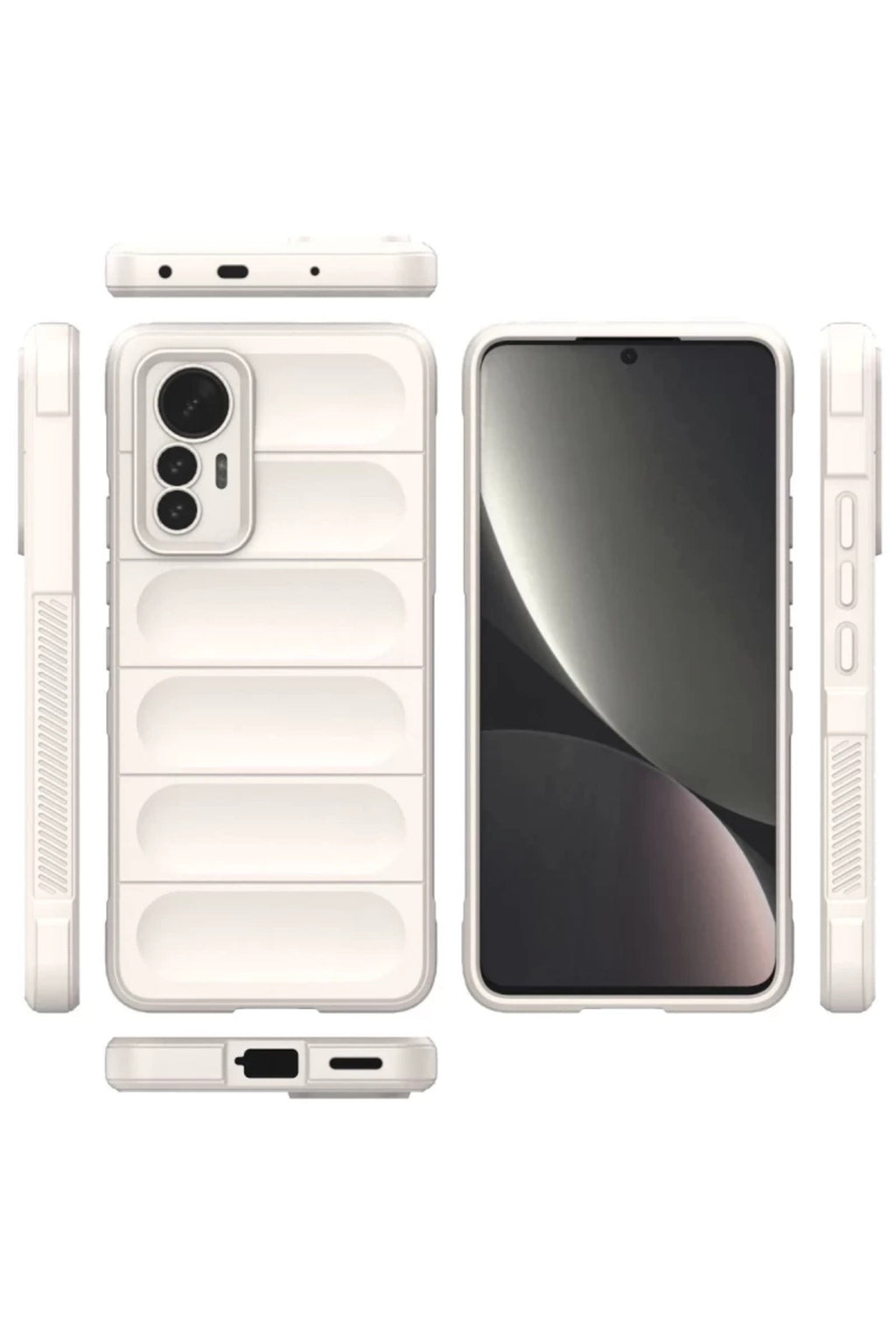 Xiaomi Mi 12 Lite Uyumlu Kılıf Optimum Silikon - Krem