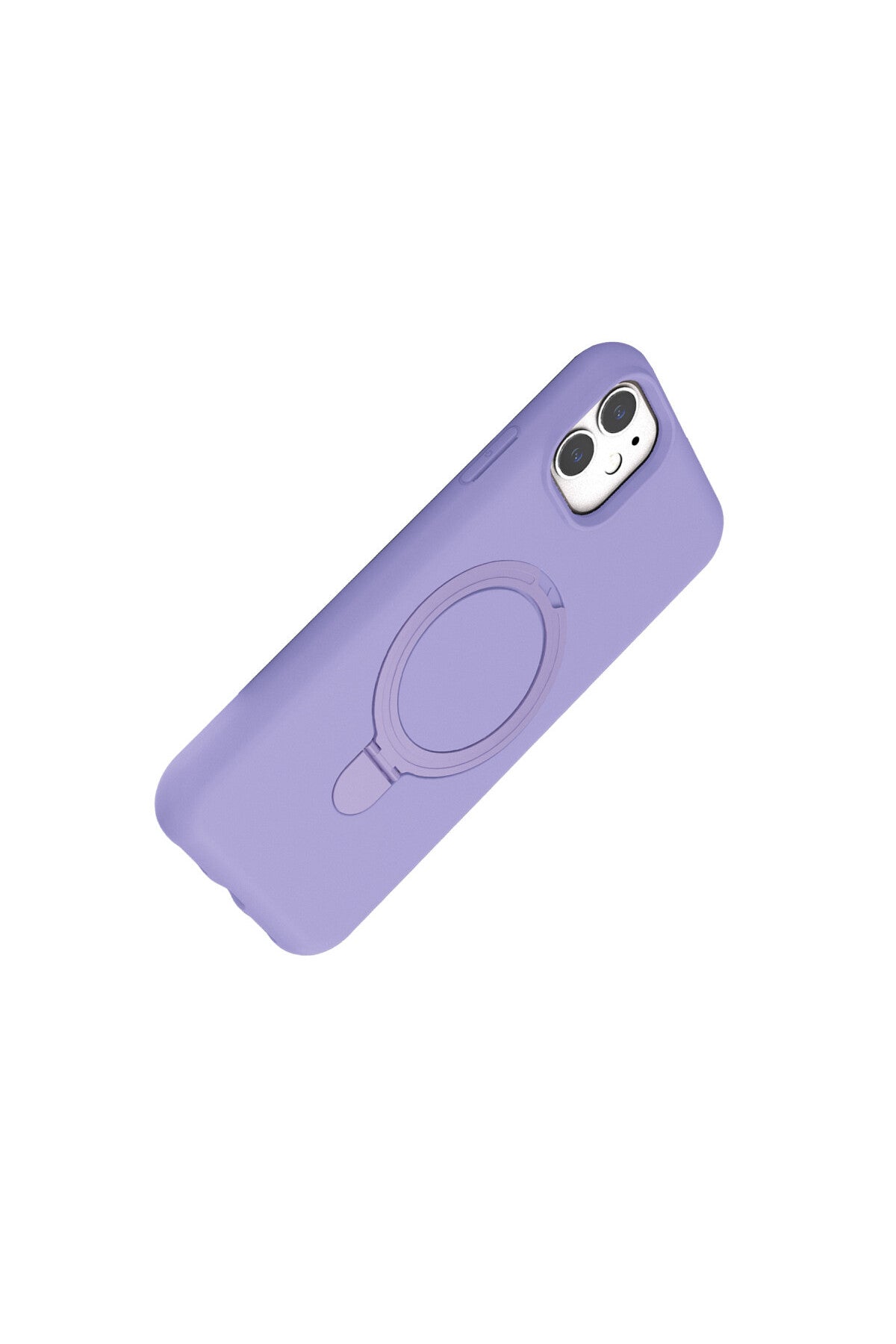 Apple iPhone 11 Uyumlu Regal Magsafe Standlı Kapak - Lila