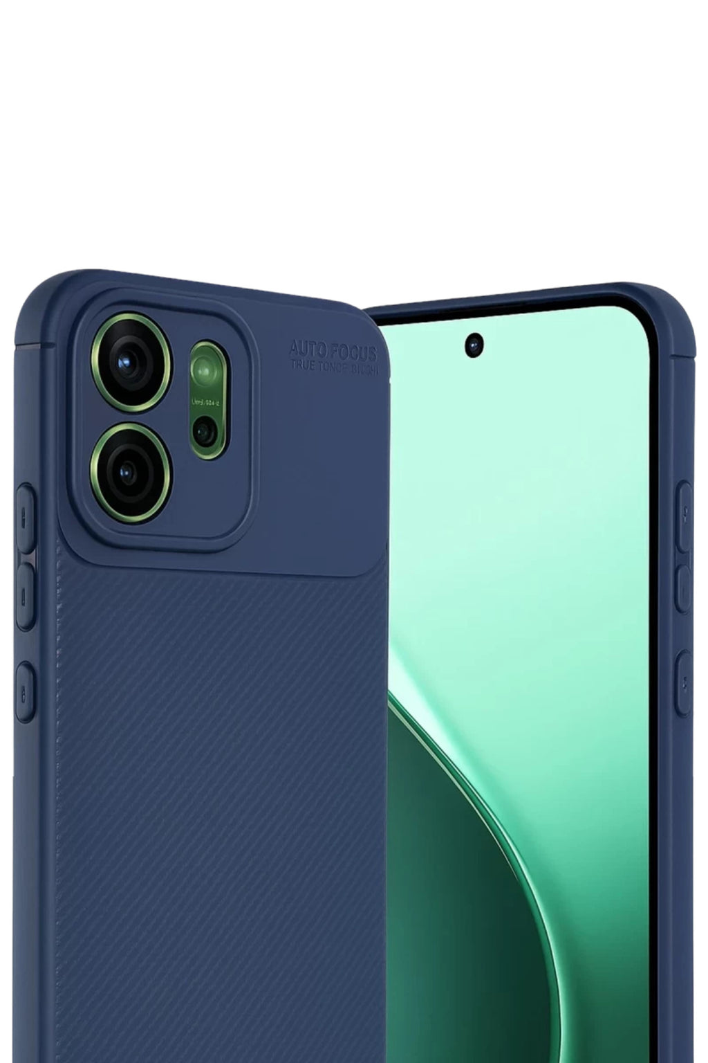 Oppo Reno 14 Uyumlu Auto Focus Karbon Kapak - Lacivert
