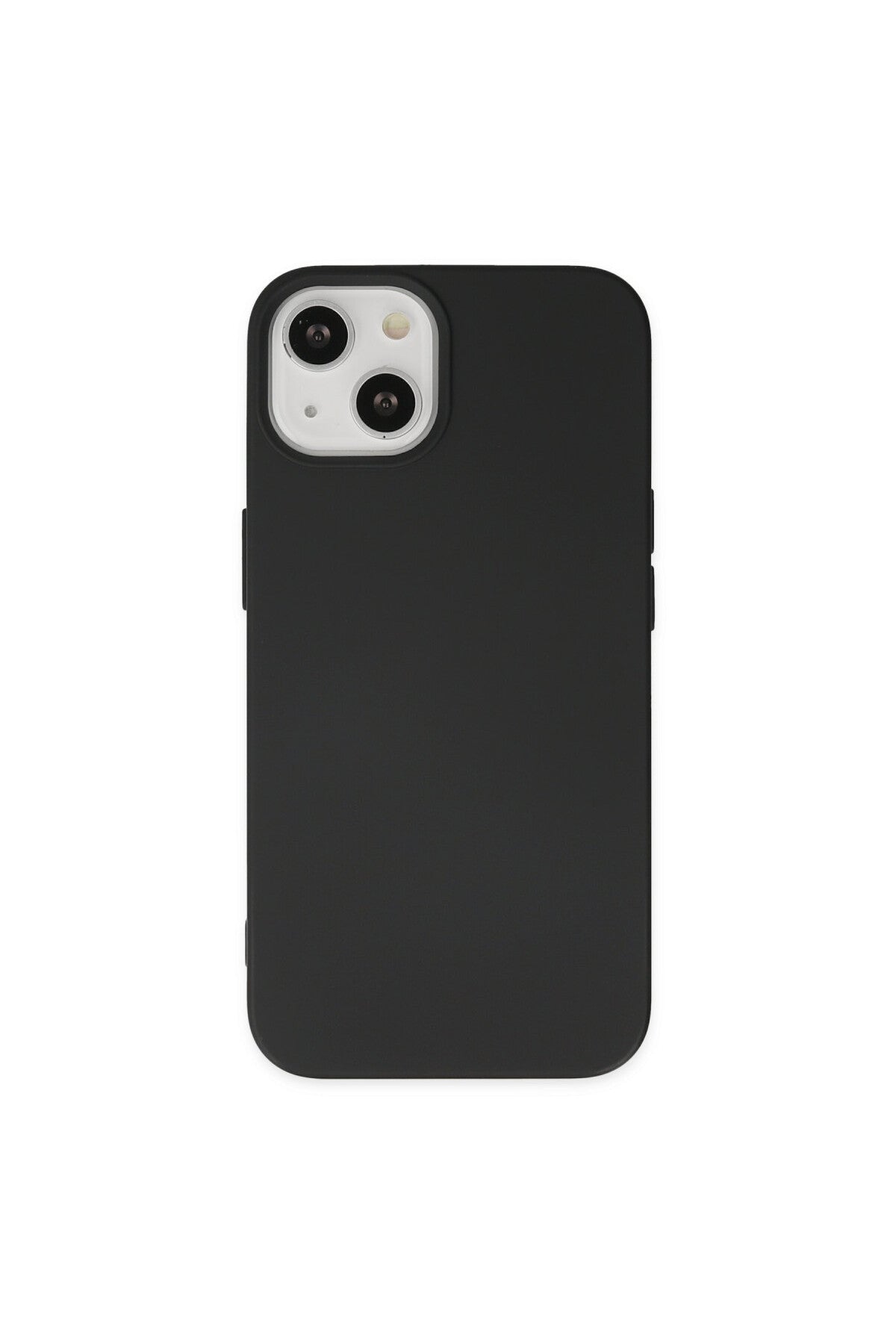 Apple iPhone 14 Plus Uyumlu Kılıf Nano içi Kadife Silikon - Siyah