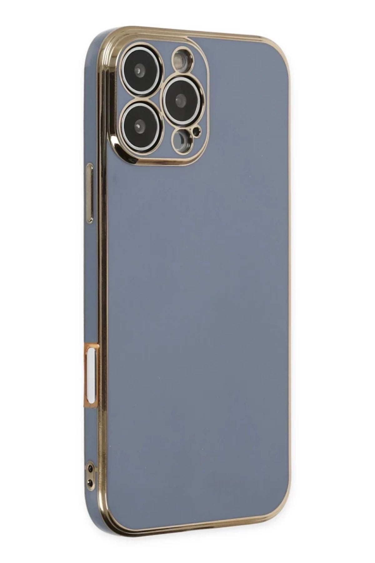 Apple iPhone 16 Pro Uyumlu Kılıf Volet Silikon - Mavi