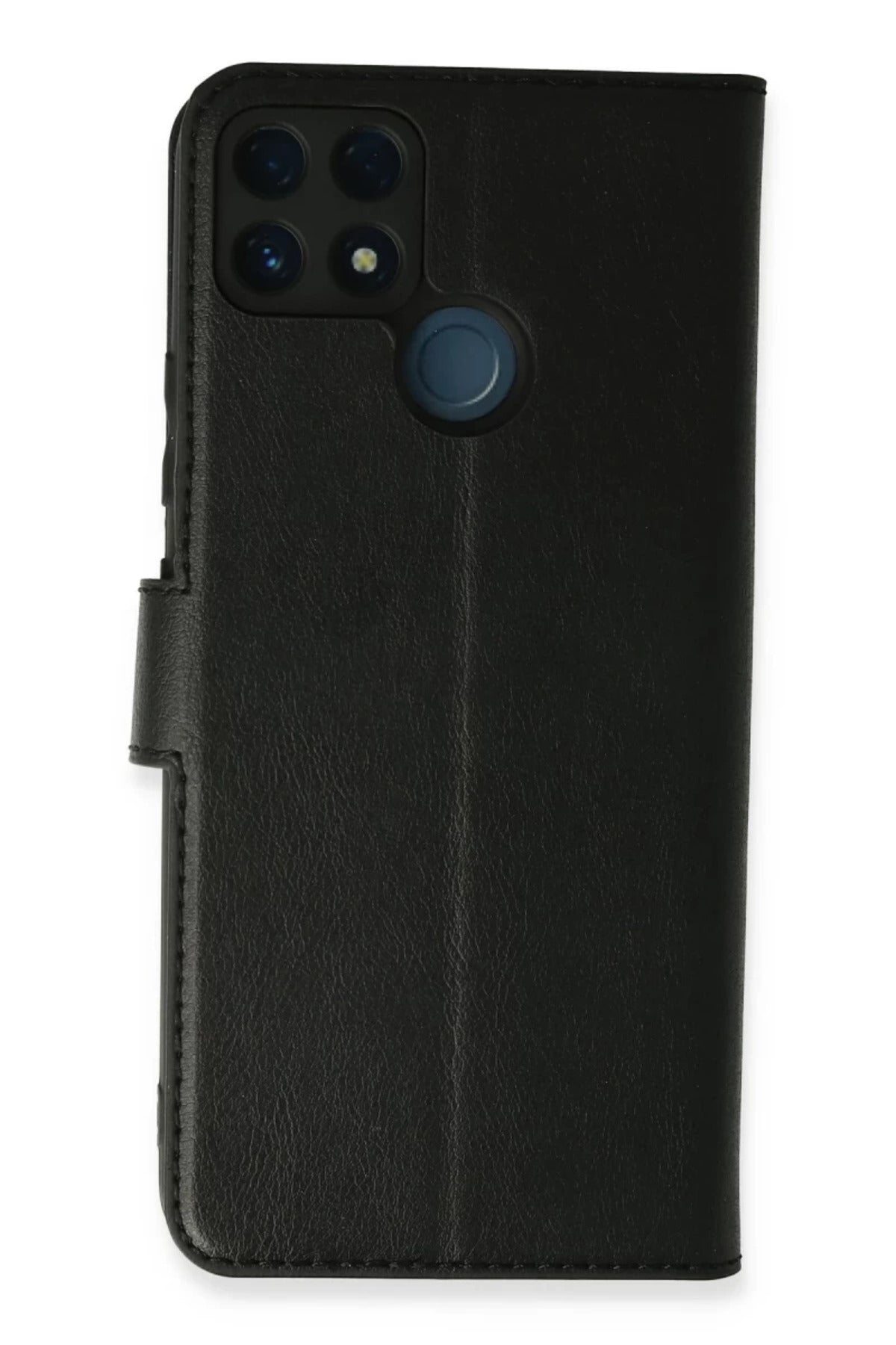 Realme C25 Uyumlu Kılıf Trend S Plus Kapaklı Kılıf - Siyah