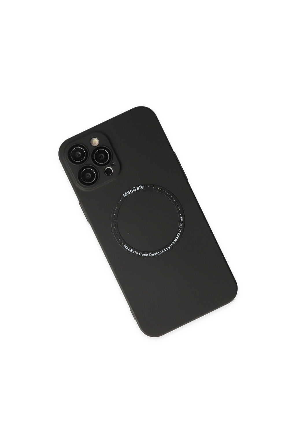 Apple iPhone 12 Pro Uyumlu Kılıf Jack Magneticsafe Lens Silikon - Siyah