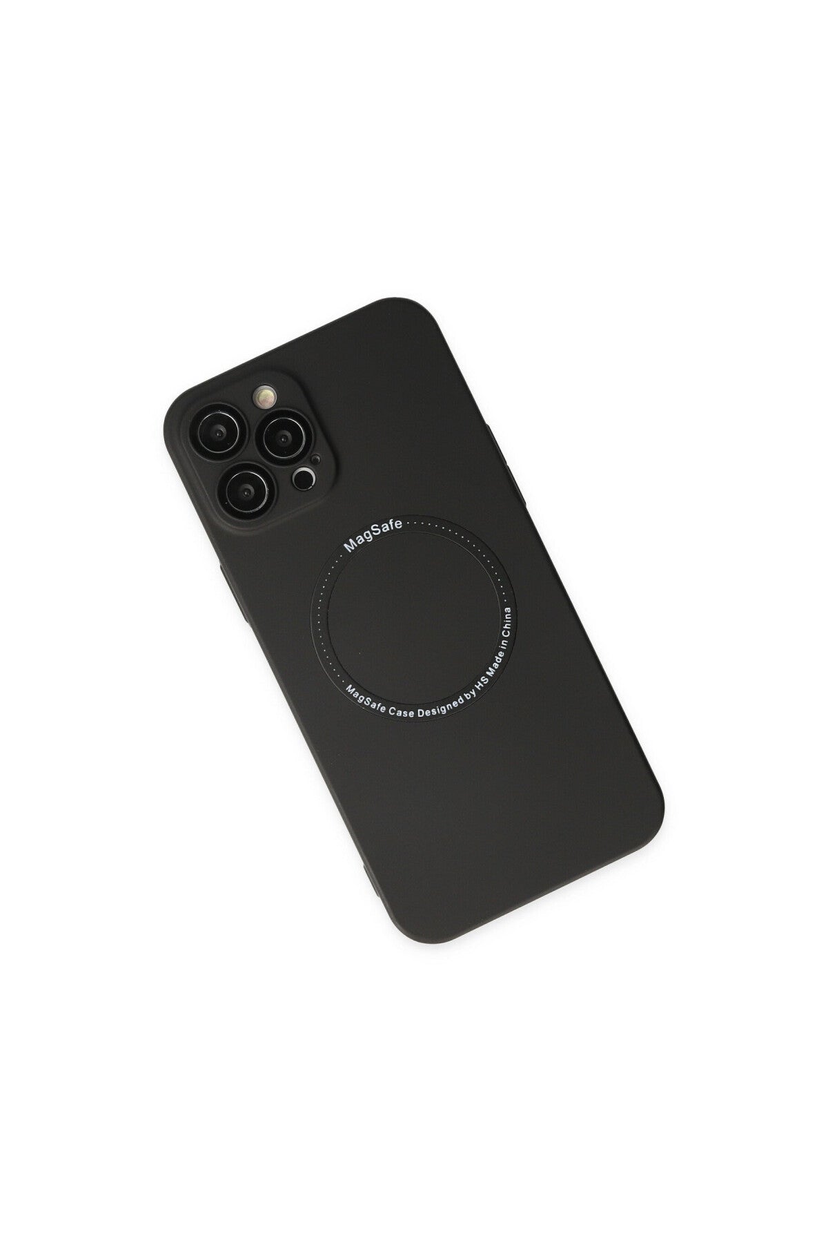 Apple iPhone 12 Pro Uyumlu Kılıf Jack Magneticsafe Lens Silikon - Siyah