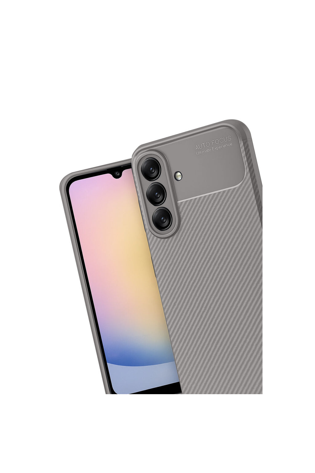 Samsung Galaxy A17 5G Uyumlu Auto Focus Karbon Kapak - Gri