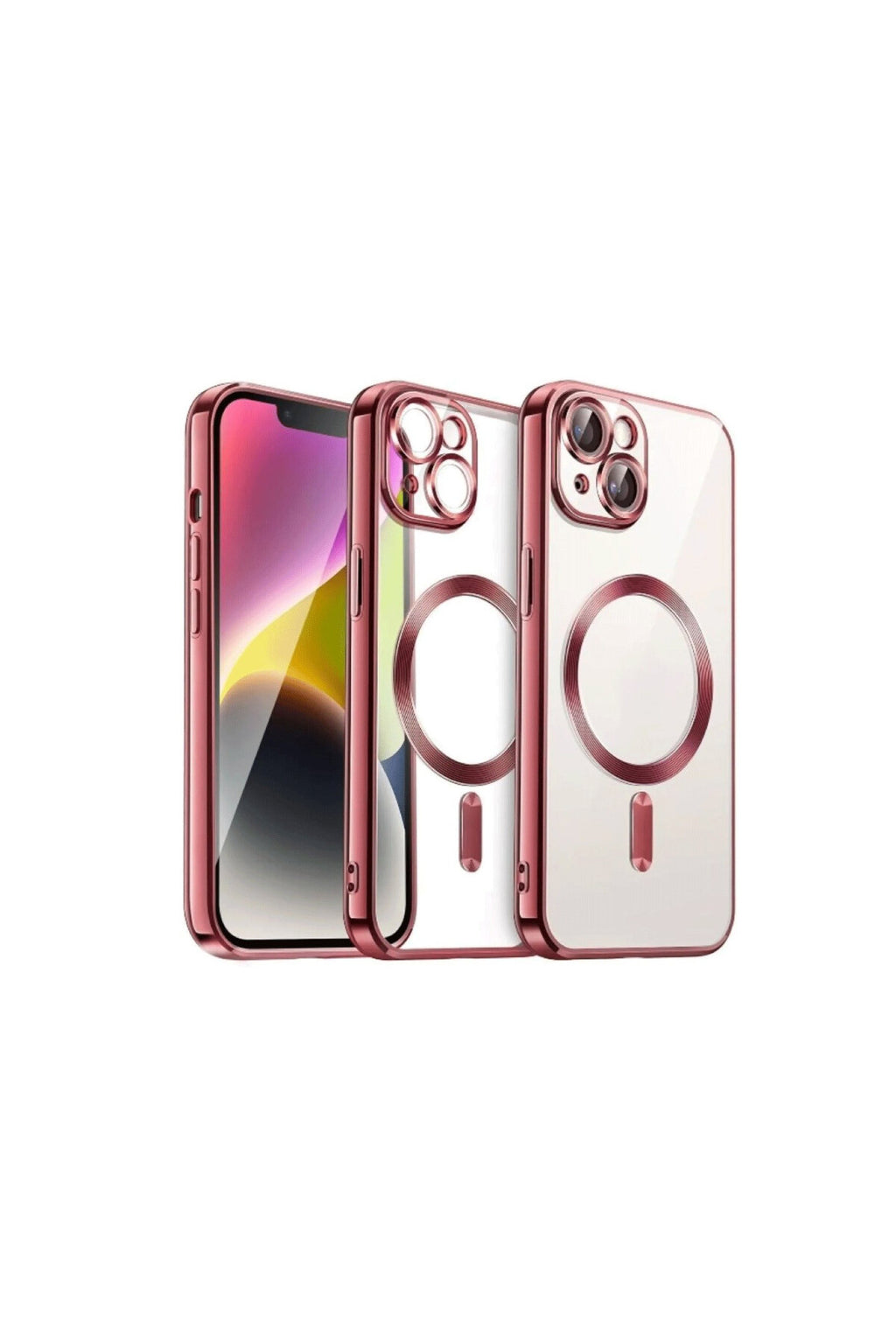 Apple iPhone 15 Uyumlu Kılıf Kross Magneticsafe Kapak - Kırmızı