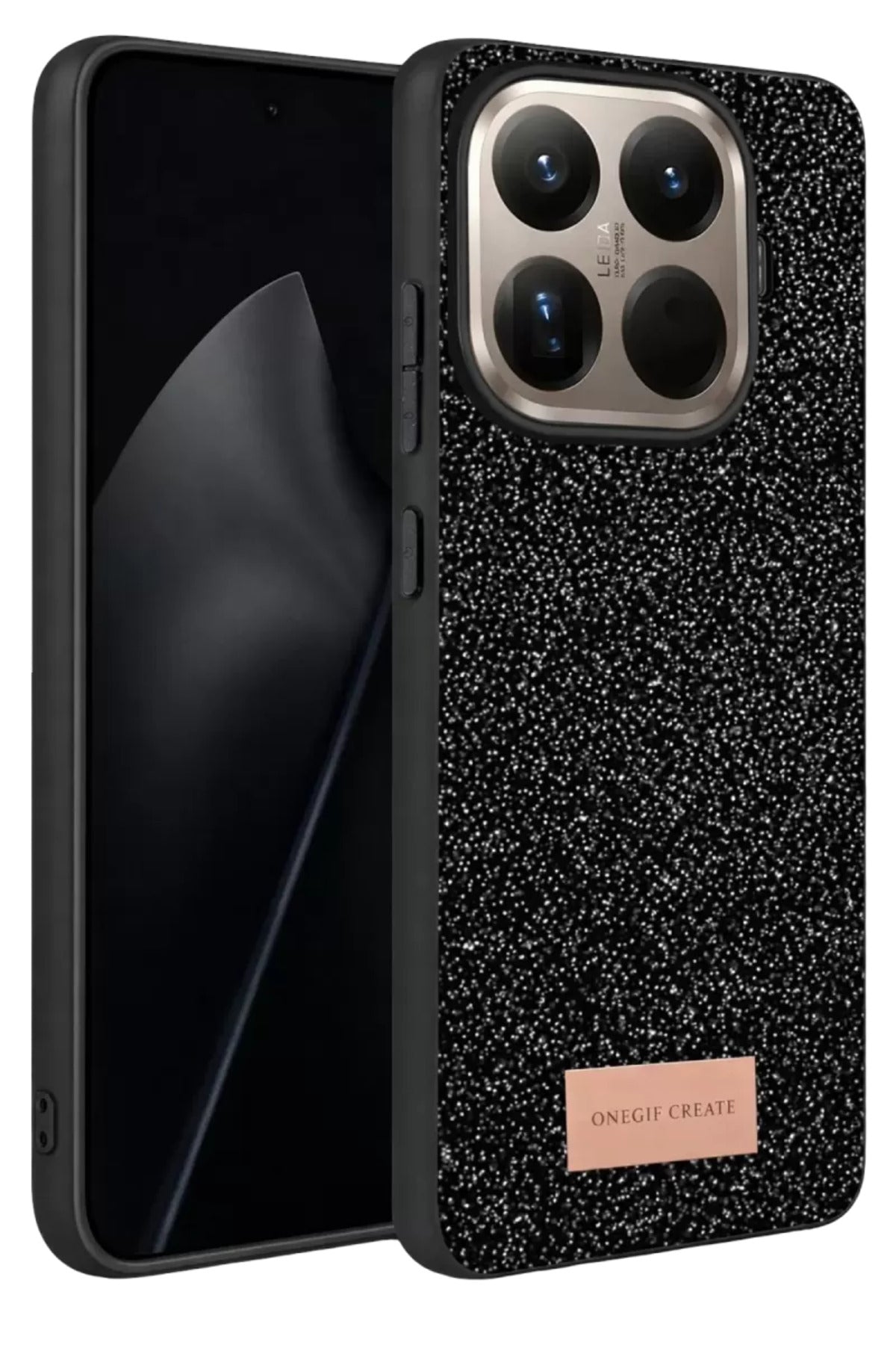 Onegif Xiaomi Mi 15T Pro Uyumlu Bright Simli Kapak - Siyah