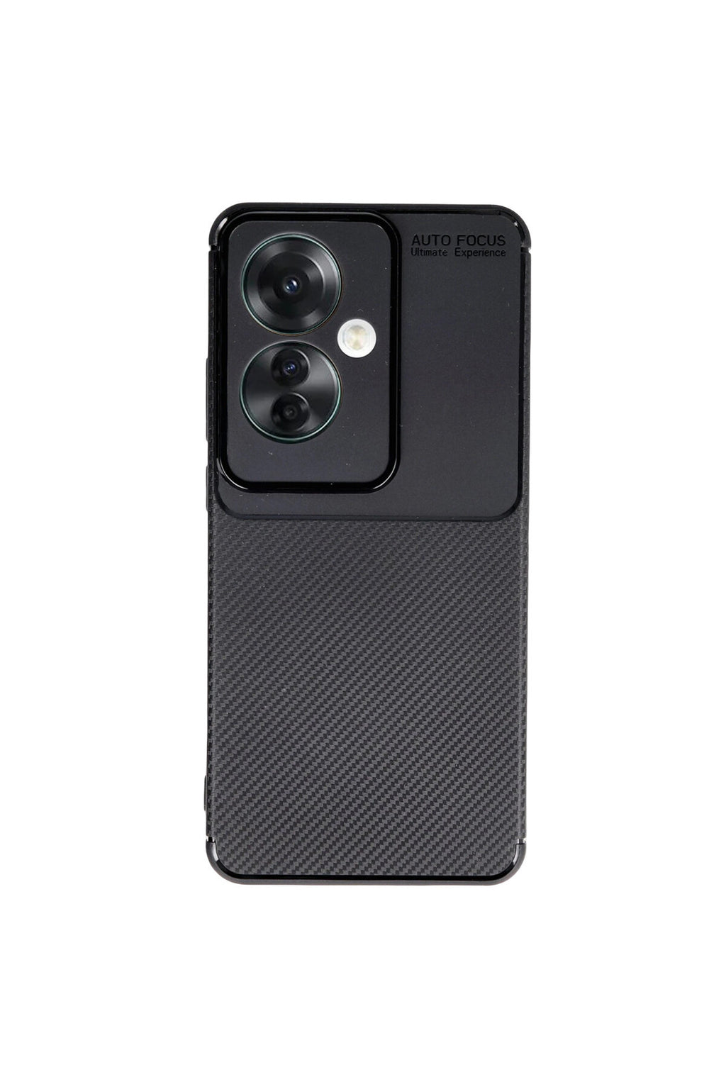 Oppo Reno 11F Uyumlu Kılıf Auto Focus Karbon Kapak - Siyah