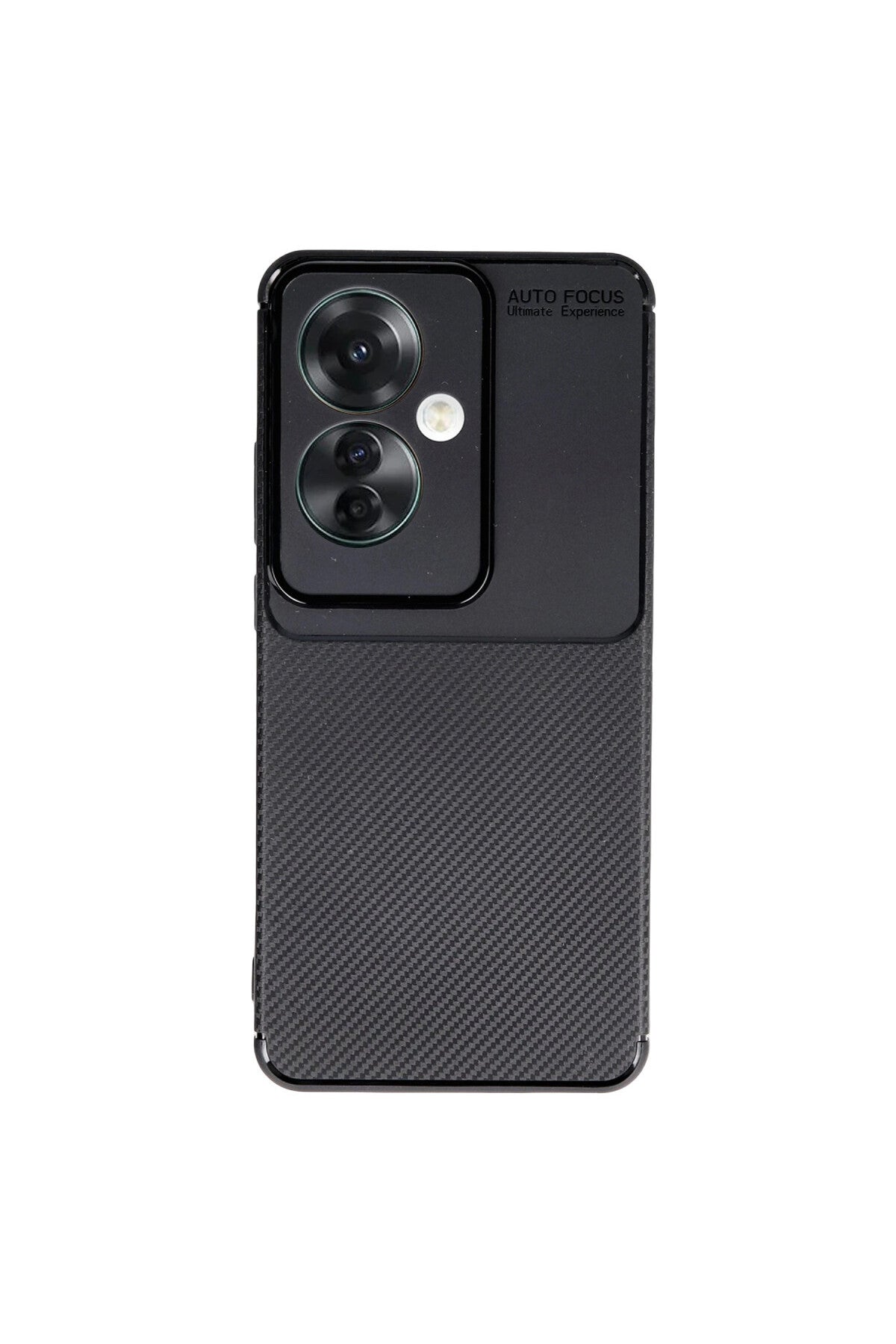 Oppo Reno 11F Uyumlu Kılıf Auto Focus Karbon Kapak - Siyah