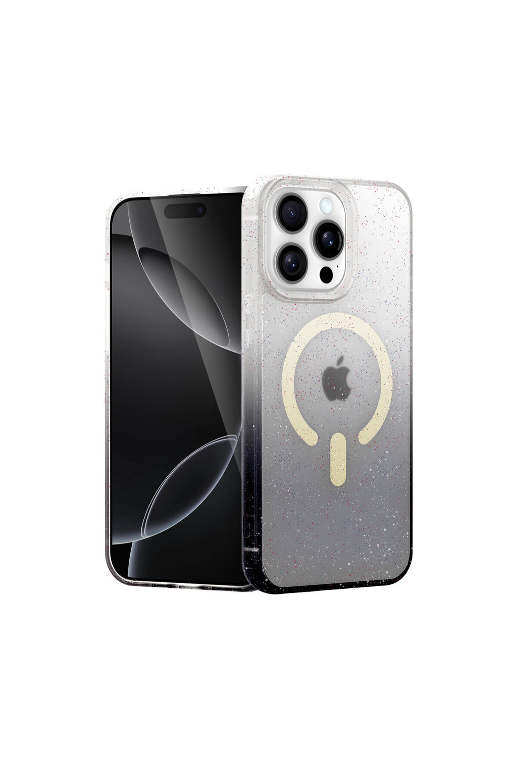 Apple iPhone 14 Pro Uyumlu Pummel Shiny Magsafe Kapak - Siyah