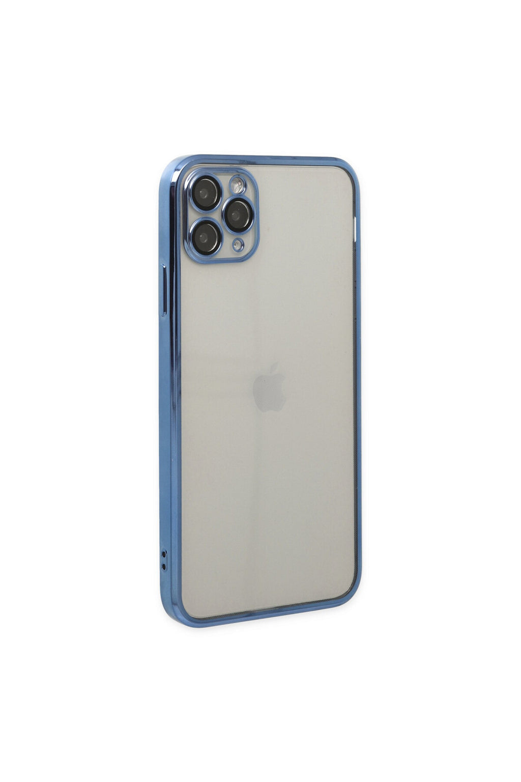 Apple iPhone 11 Pro Uyumlu Kılıf Lensli Silikon - Açık Mavi