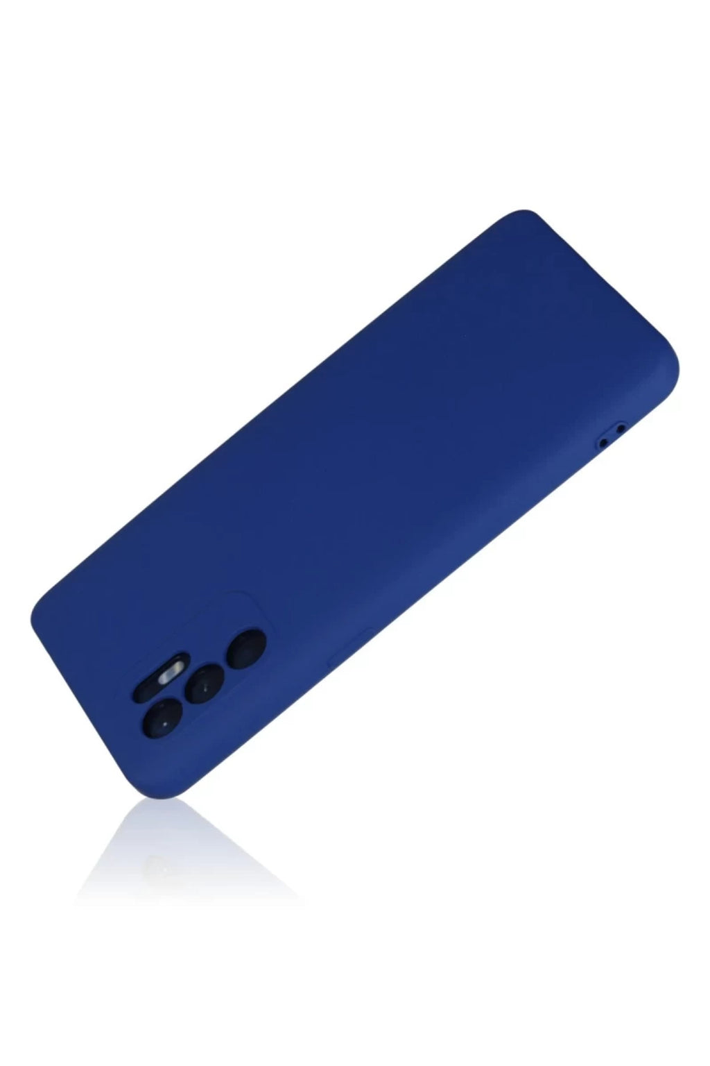 Oppo Reno 6 Uyumlu Kılıf Nano içi Kadife Silikon - Mavi