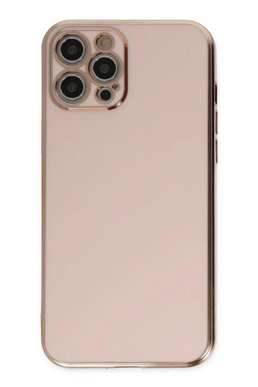 Apple iPhone 12 Pro Max Uyumlu Kılıf Volet Silikon - Pembe