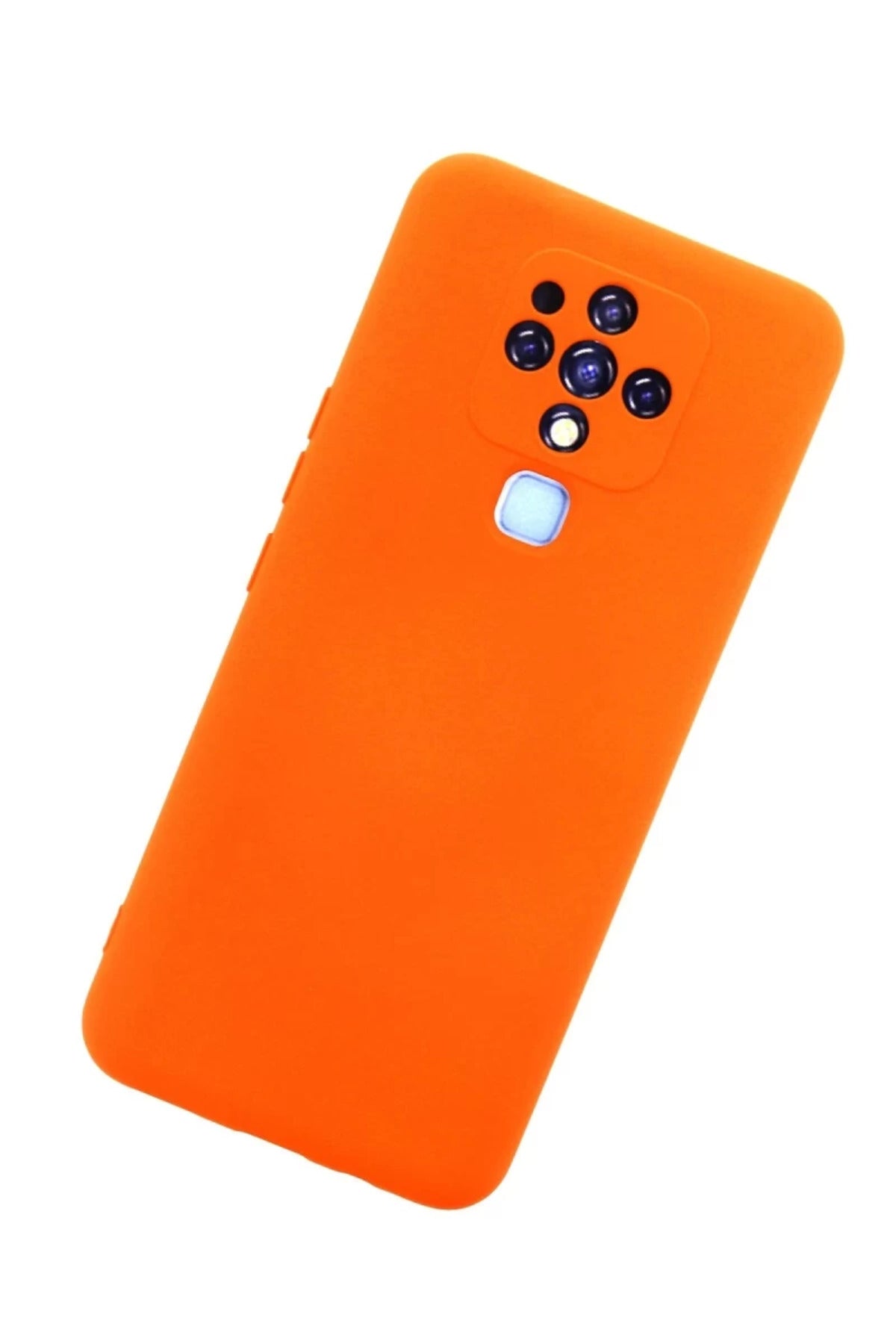 Tecno Camon 16 Uyumlu Kılıf Nano içi Kadife Silikon - Turuncu