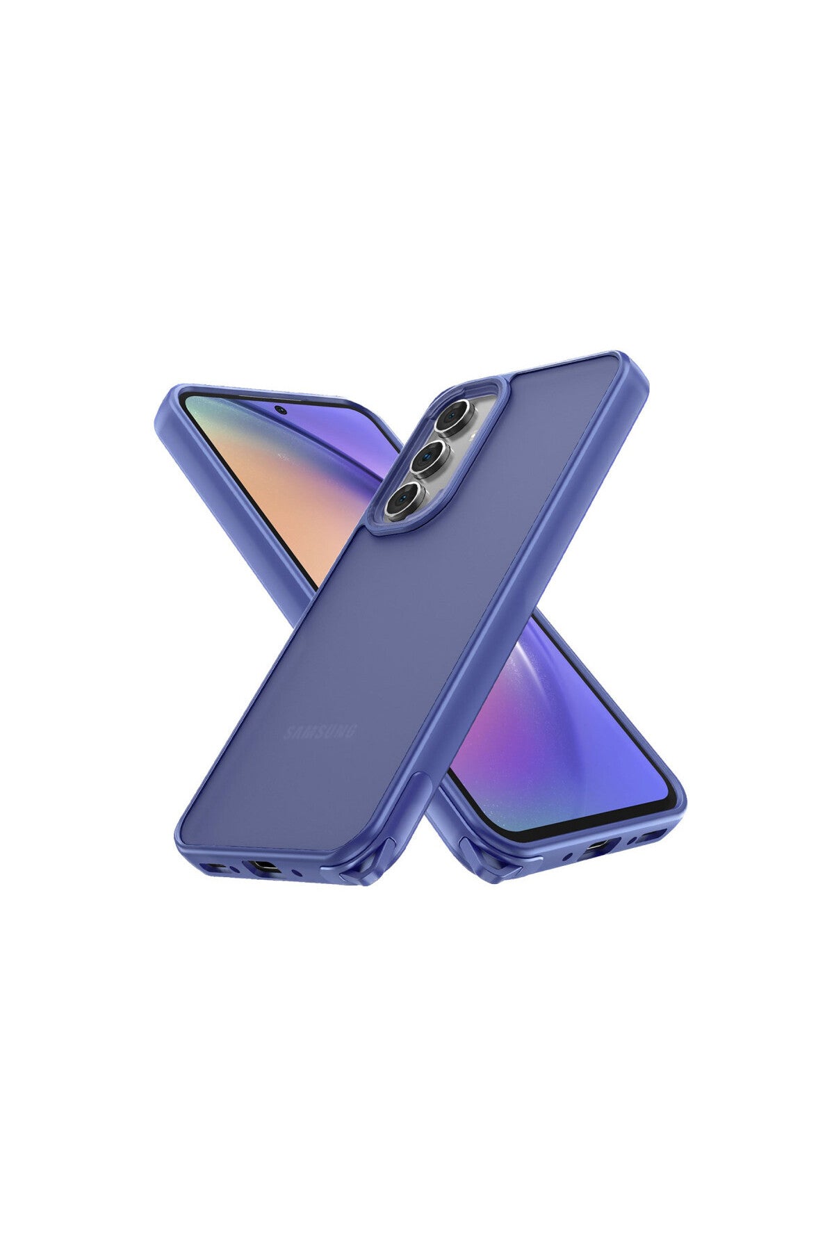 Samsung Galaxy A05S Uyumlu Kılıf Elegant Kapak - Açık Mavi