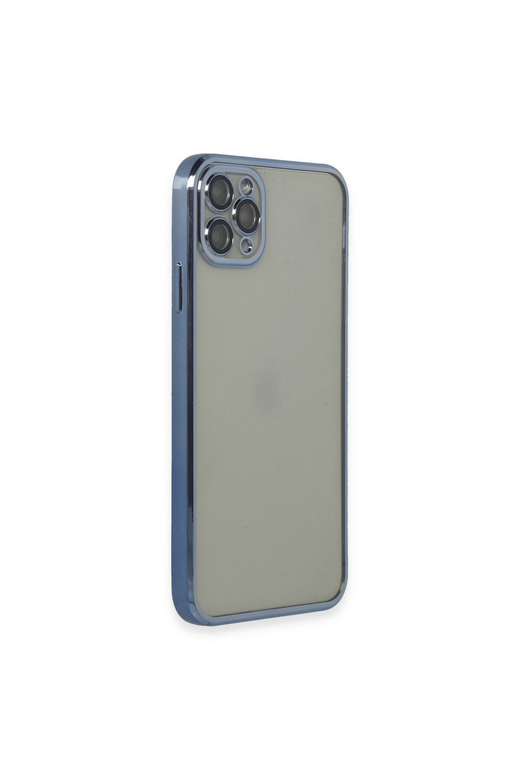 Apple iPhone 11 Pro Max Uyumlu Kılıf Lensli Silikon - Açık Mavi