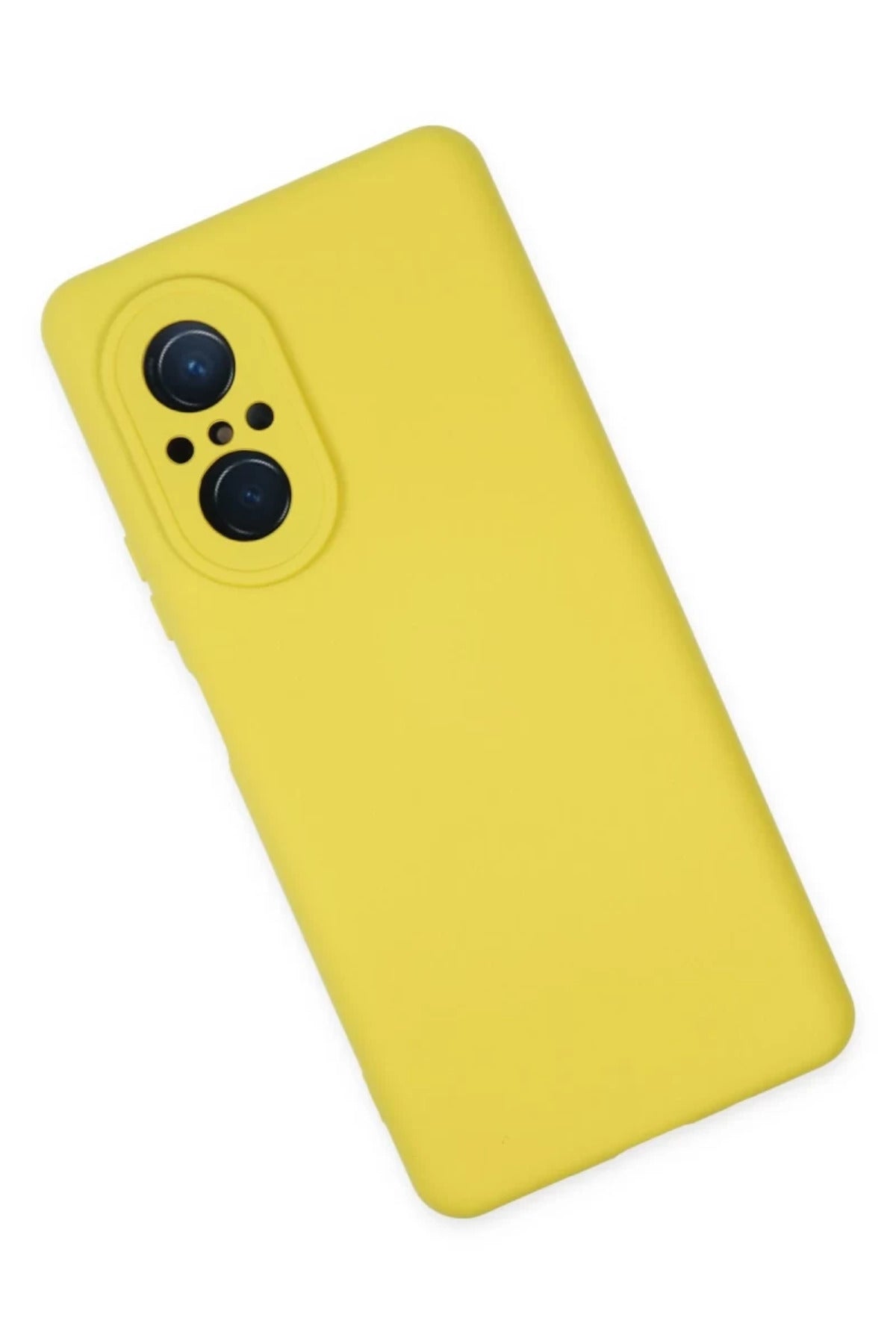 Huawei Nova 9 SE Uyumlu Kılıf Nano içi Kadife Silikon - Sarı