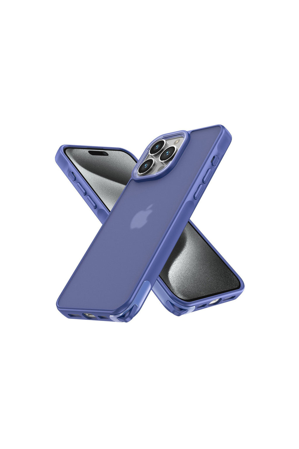 Apple iPhone 15 Pro Uyumlu Kılıf Elegant Kapak - Açık Mavi