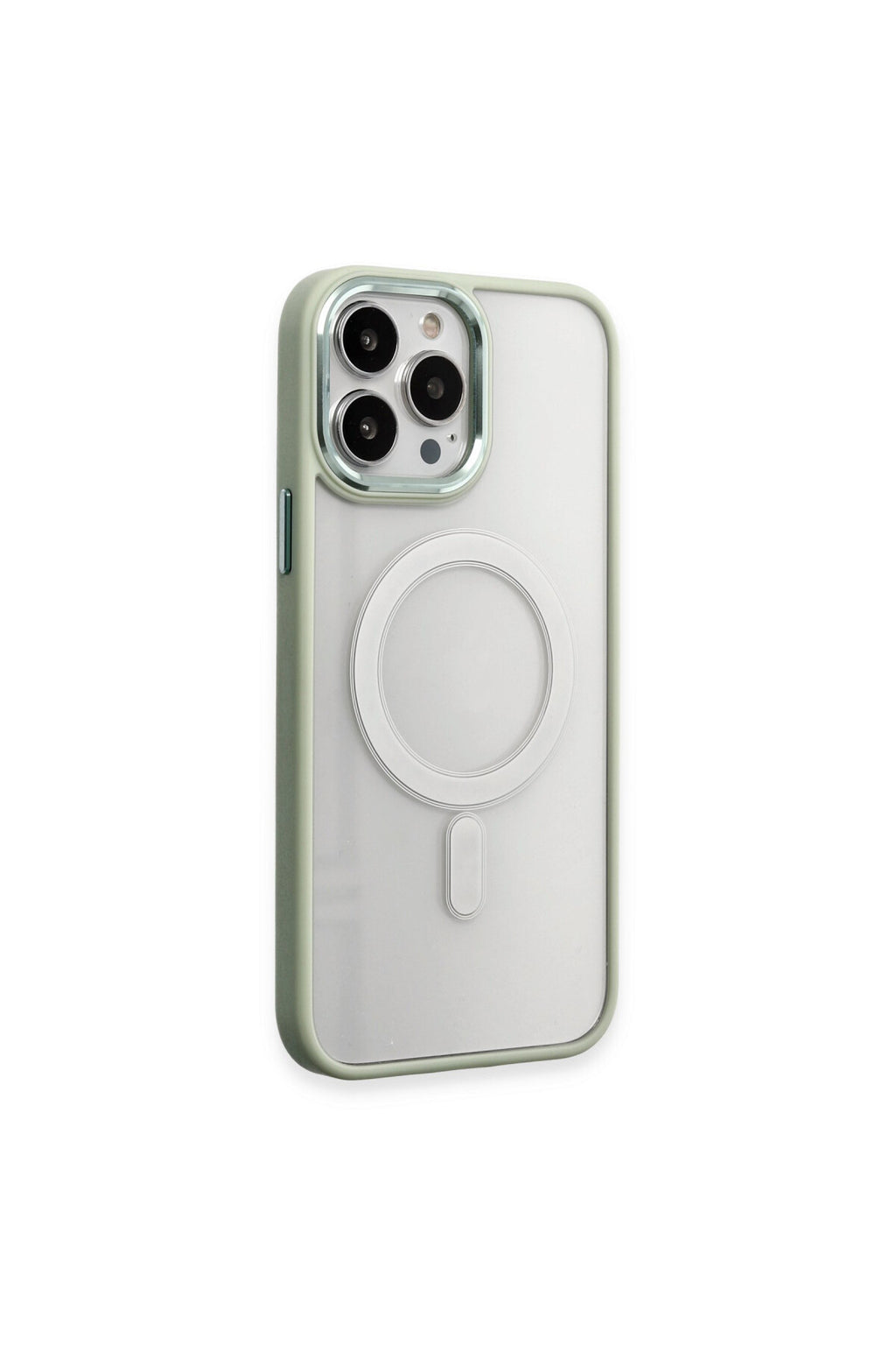 Apple iPhone 15 Pro Uyumlu Kılıf Room Magneticsafe Silikon - Su Yeşili
