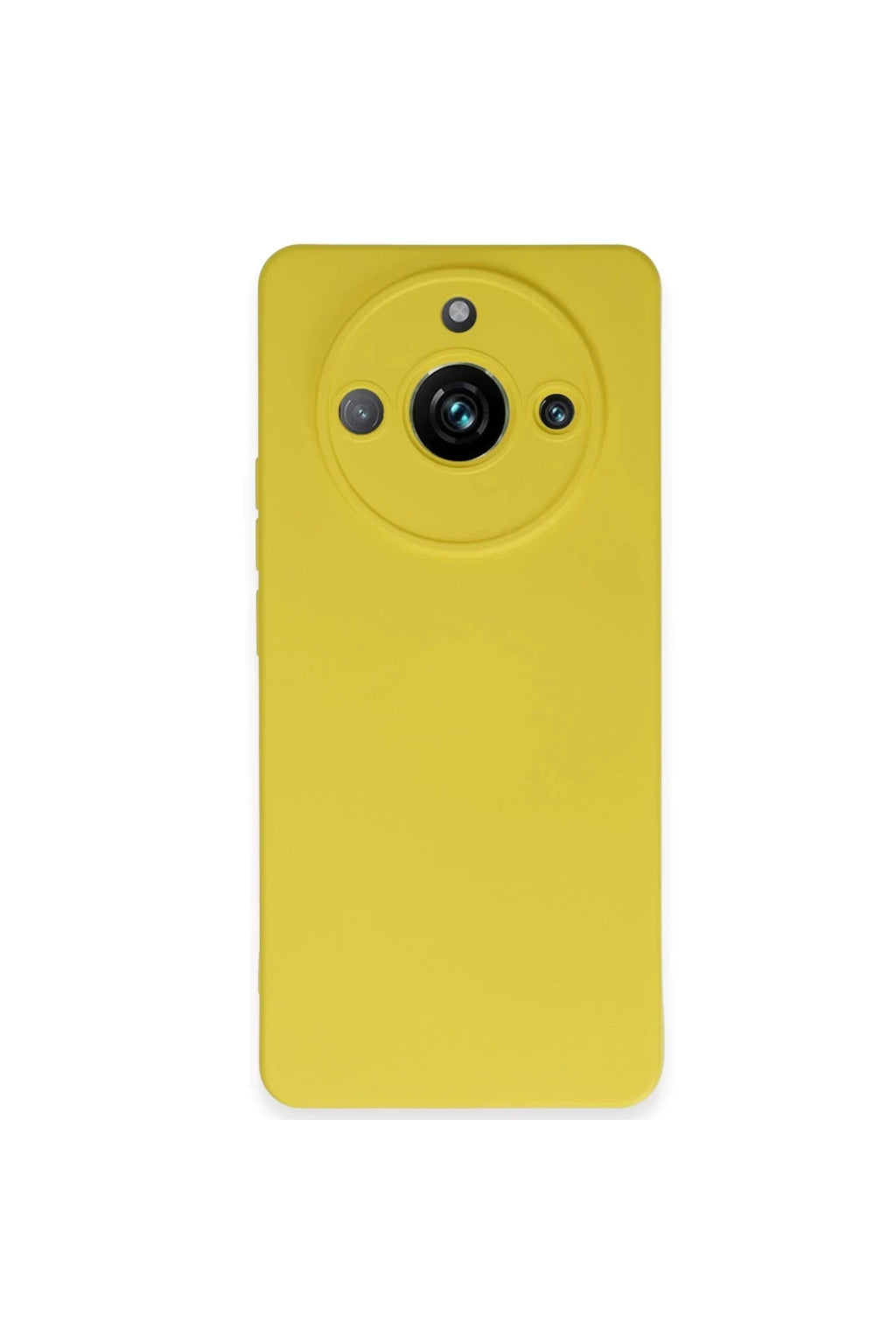 Realme 11 Pro Uyumlu Kılıf Nano içi Kadife Silikon - Sarı