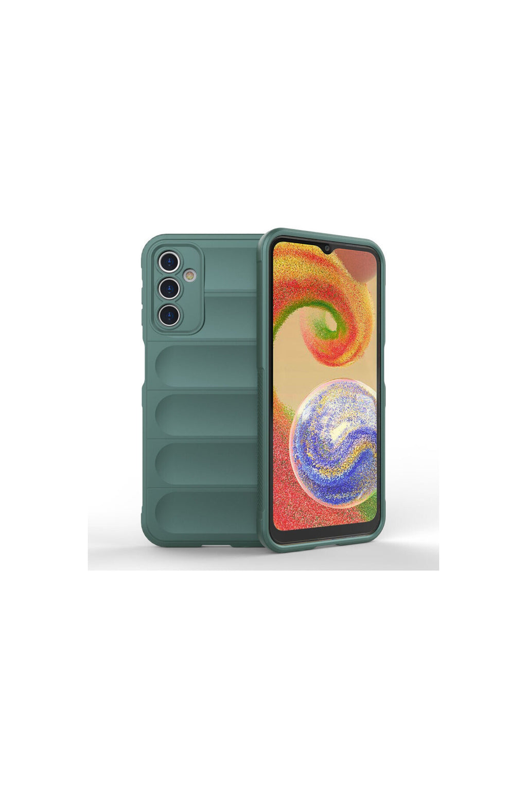 Samsung Galaxy A14 4G Uyumlu Kılıf Optimum Silikon - Koyu Yeşil