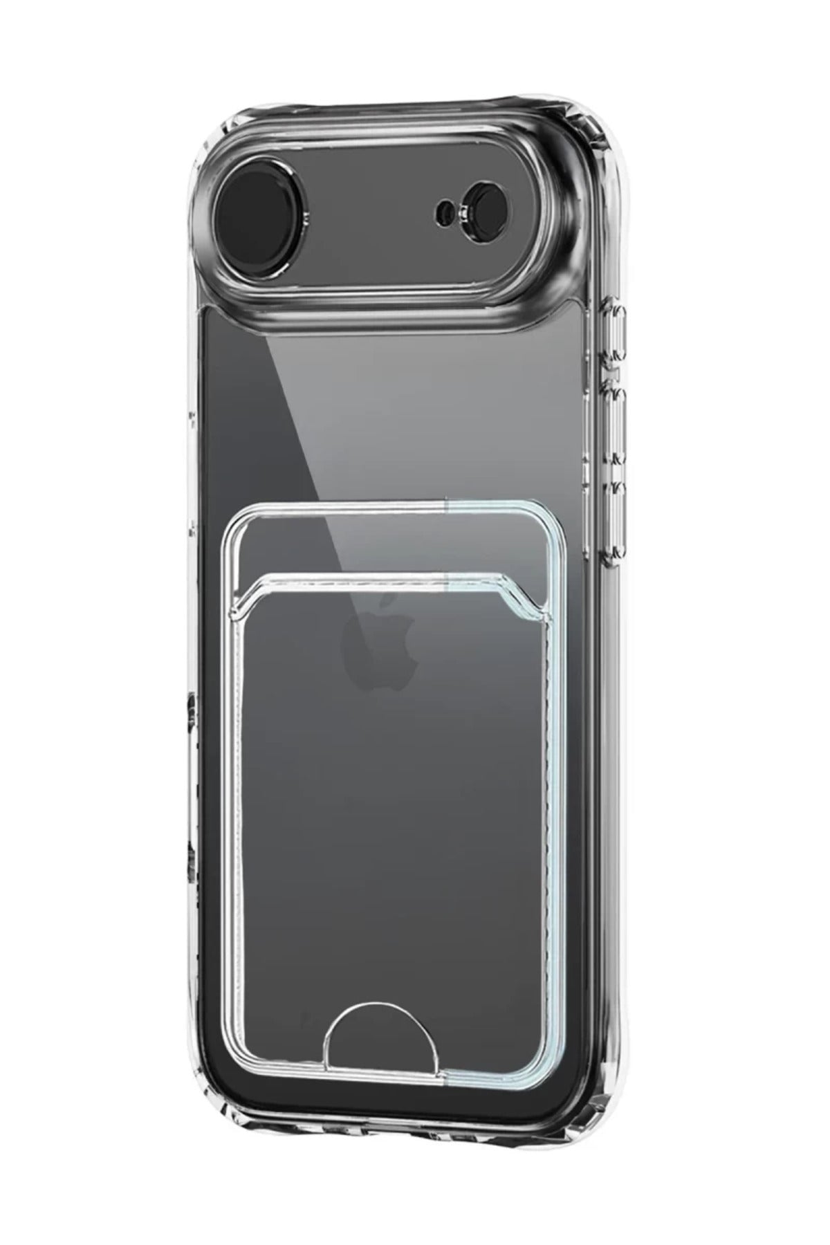 Apple iPhone 17 Air Uyumlu Kart Şeffaf Silikon - Şeffaf