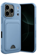 Apple iPhone 17 Pro Max Uyumlu Kelvin Kartvizitli Silikon - Mavi