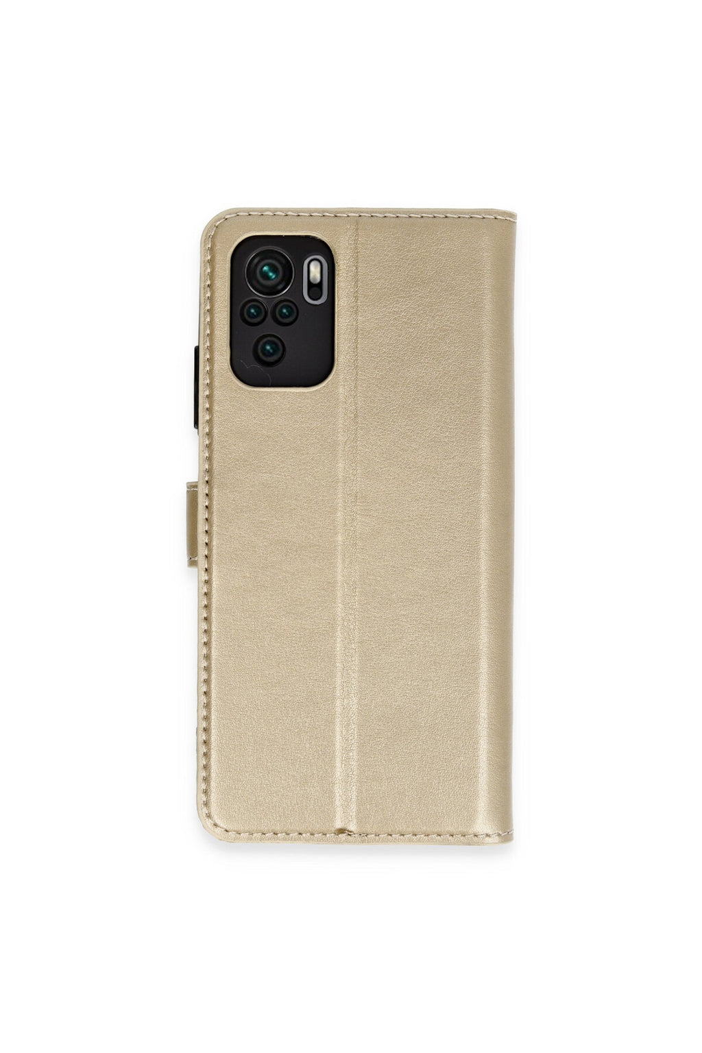 Xiaomi Mi Note 10 Uyumlu Trend S Plus Kapaklı Kılıf - Gold