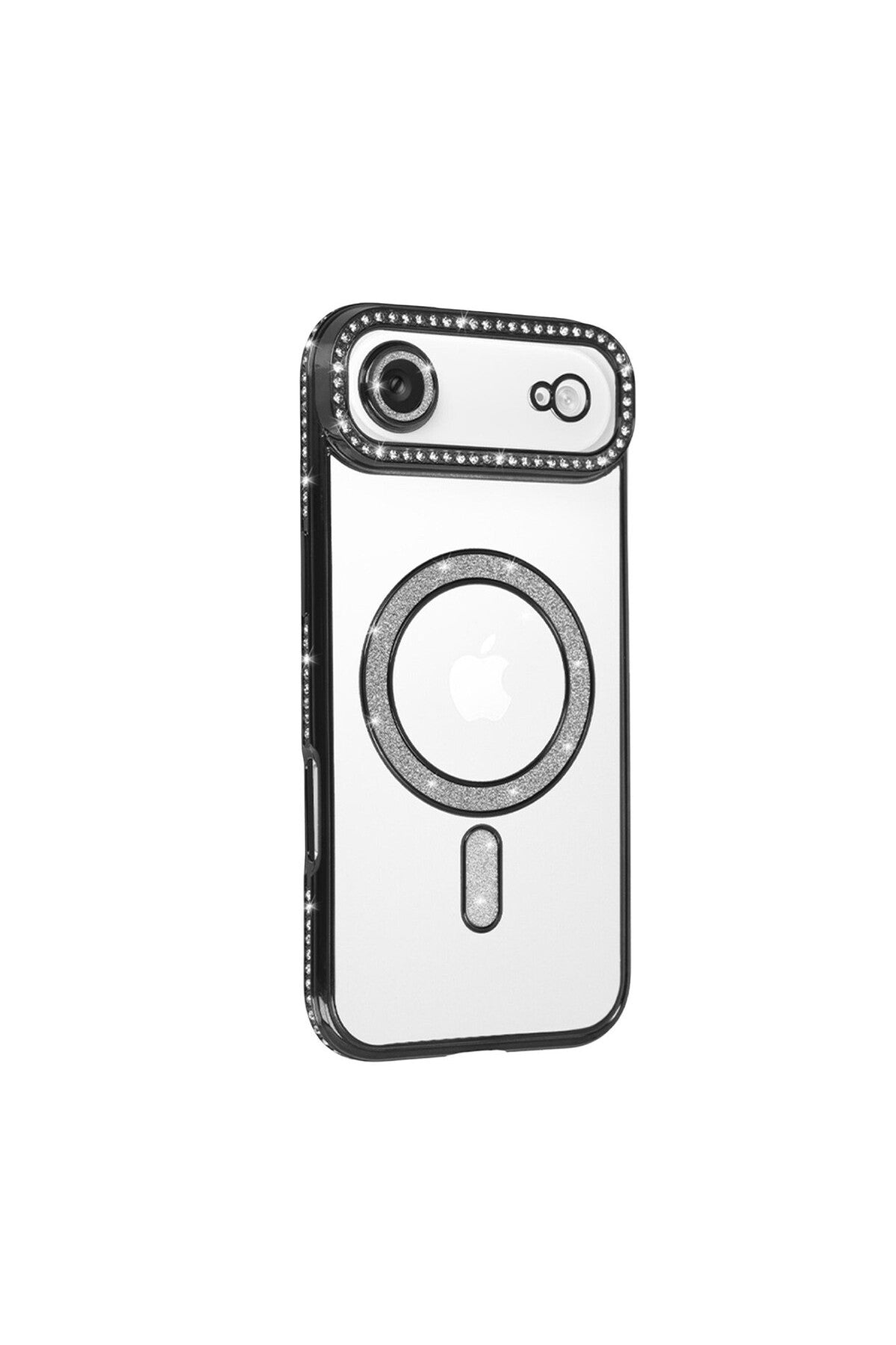 Apple iPhone 17 Air Uyumlu Joke Simli Magneticsafe Kılıf - Siyah