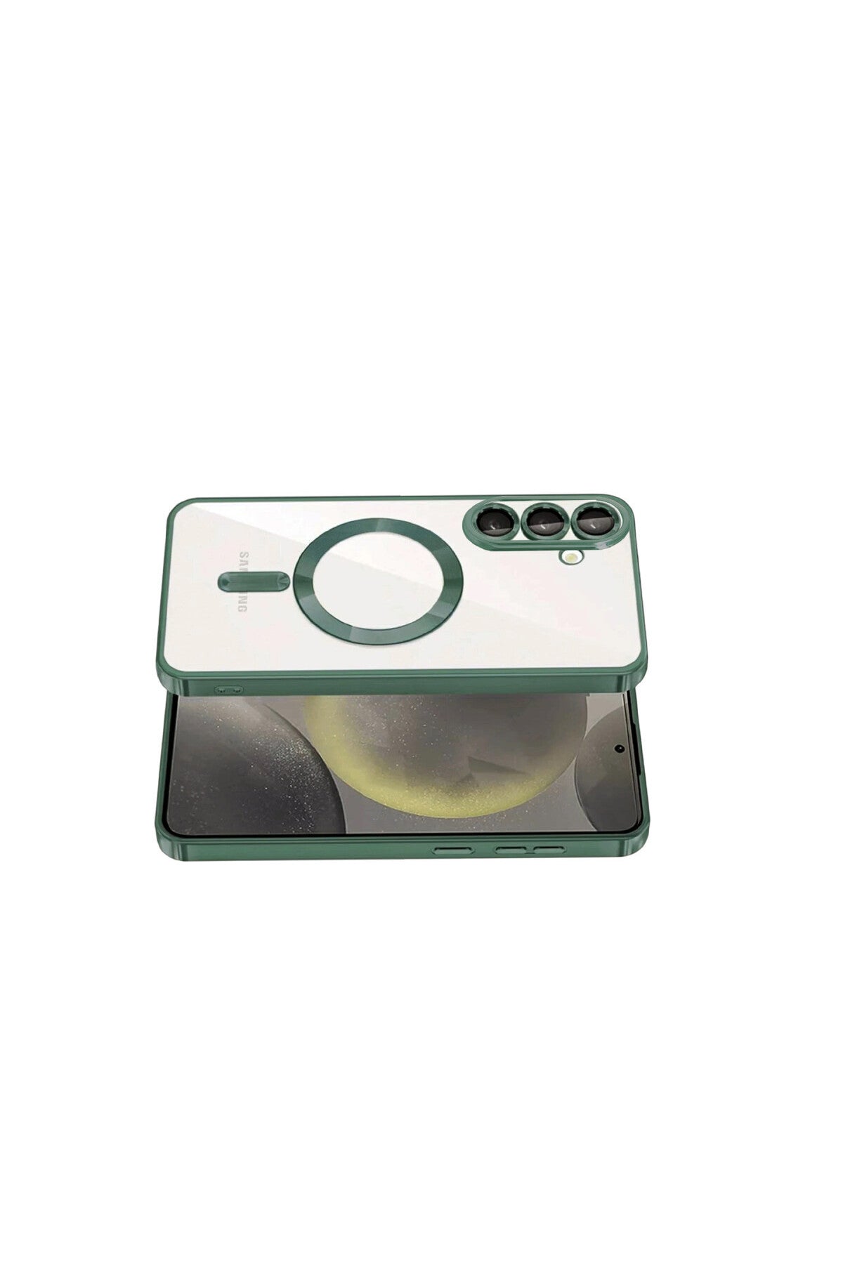 Samsung Galaxy A57 5G Uyumlu Kross Magneticsafe Kapak - Koyu Yeşil