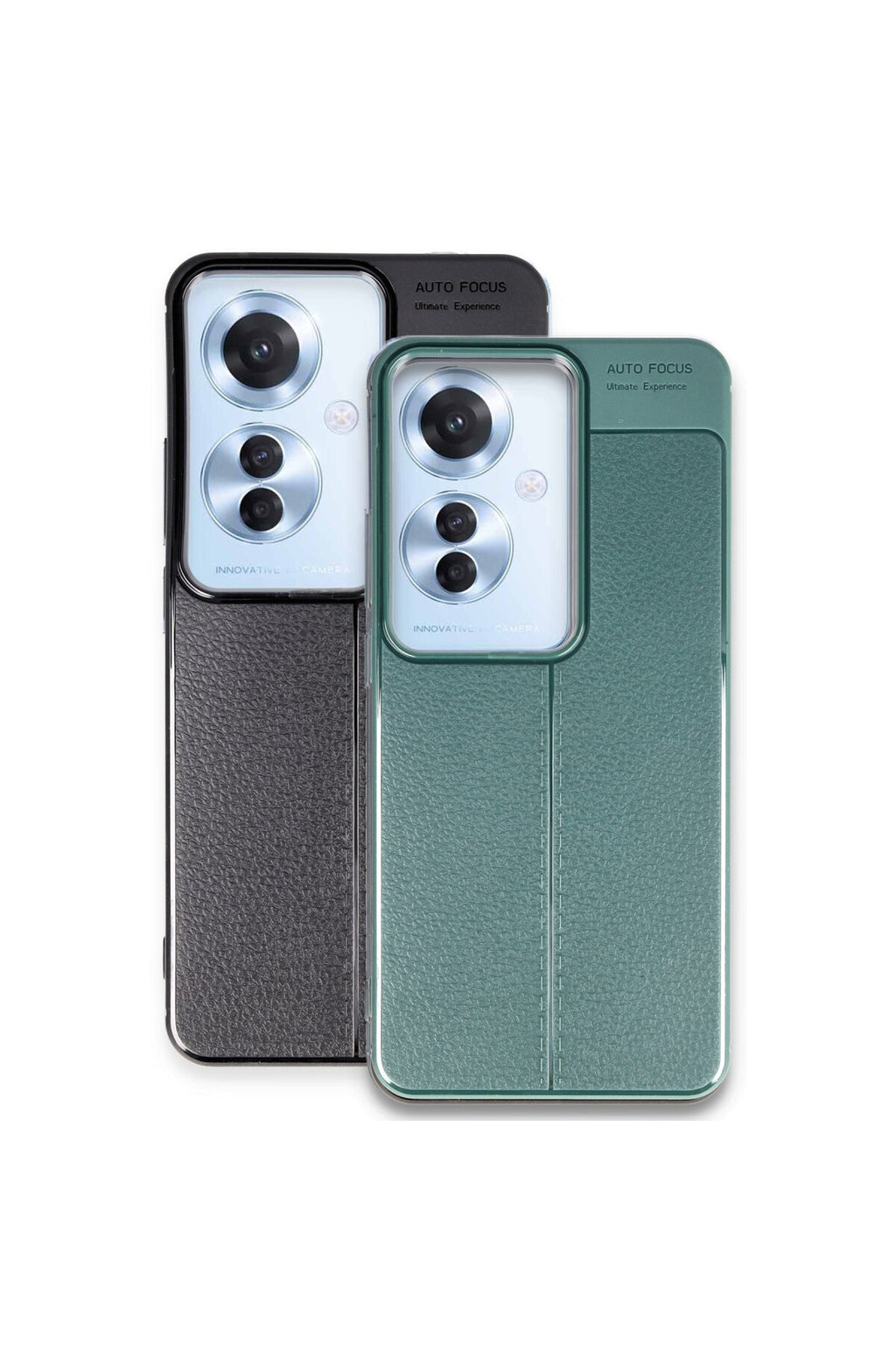 Oppo Reno 11F Uyumlu Kılıf Auto Focus Kapak - Koyu Yeşil
