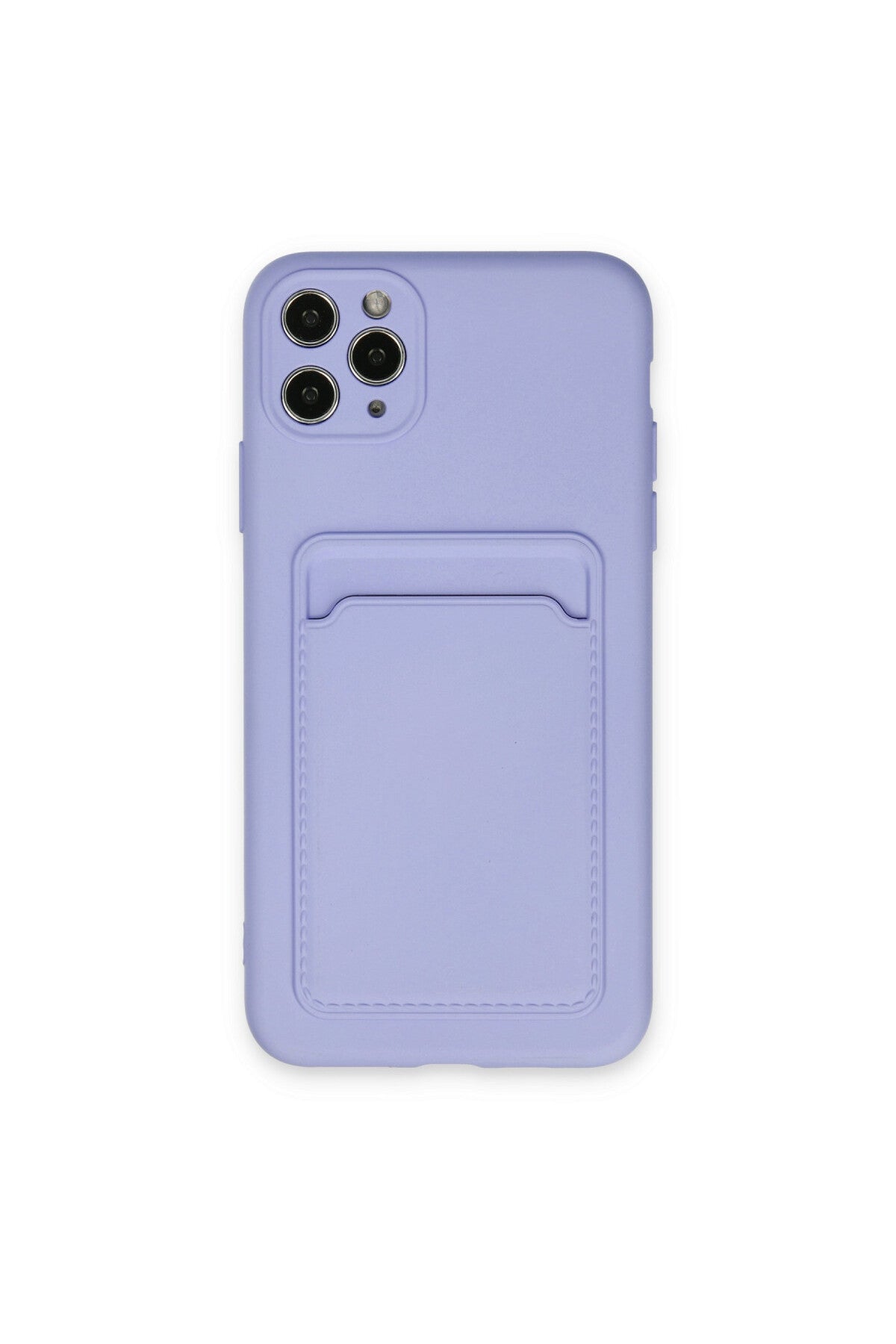 Apple iPhone 11 Pro Max Uyumlu Kılıf Kelvin Kartvizitli Silikon - Lila