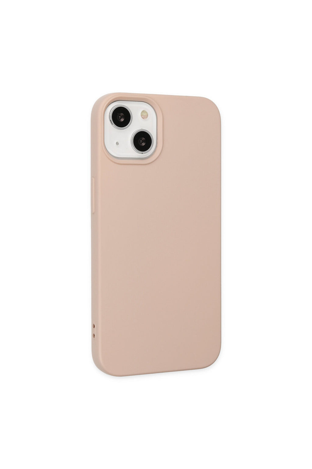 Apple iPhone 14 Plus Uyumlu Kılıf Nano içi Kadife Silikon - Pudra