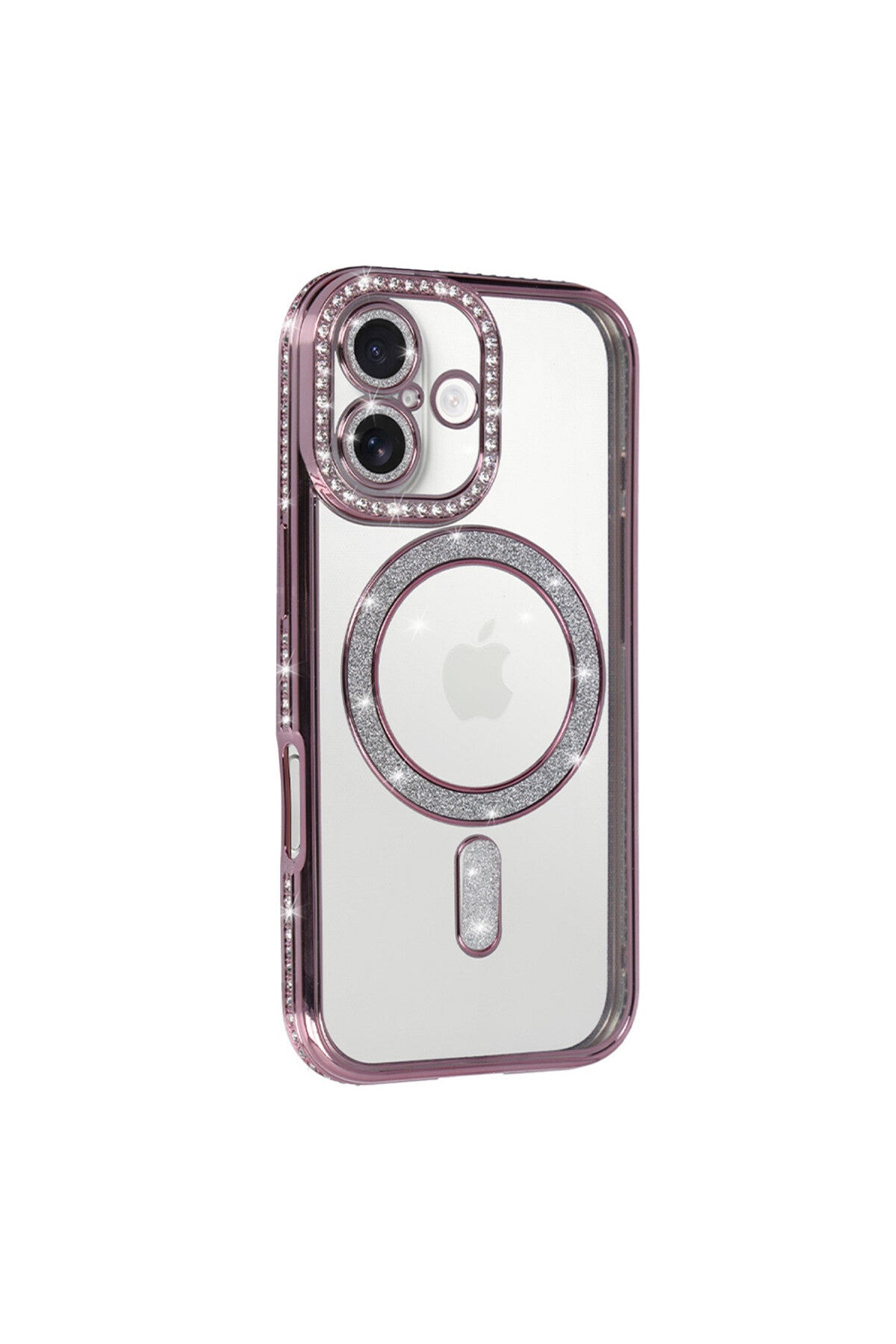Apple iPhone 17 Uyumlu Joke Simli Magneticsafe Kılıf - Pembe