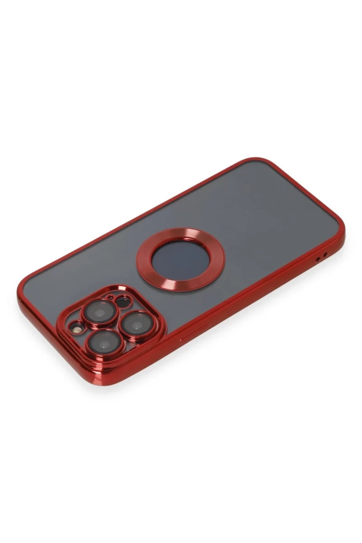 Apple iPhone 14 Pro Uyumlu Kılıf Slot Silikon - Kırmızı