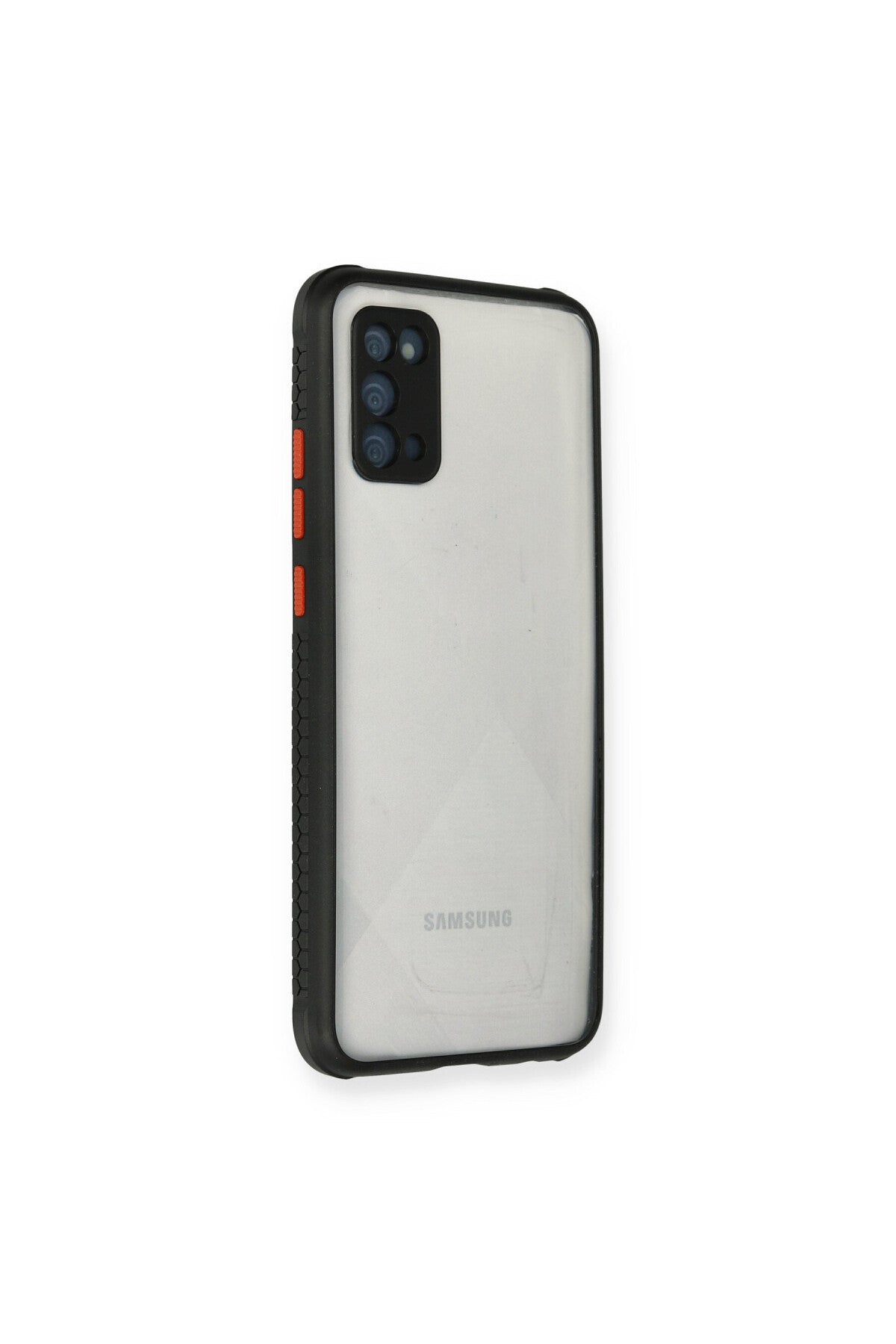 Samsung Galaxy A02S Uyumlu Kılıf Miami Şeffaf Silikon - Siyah