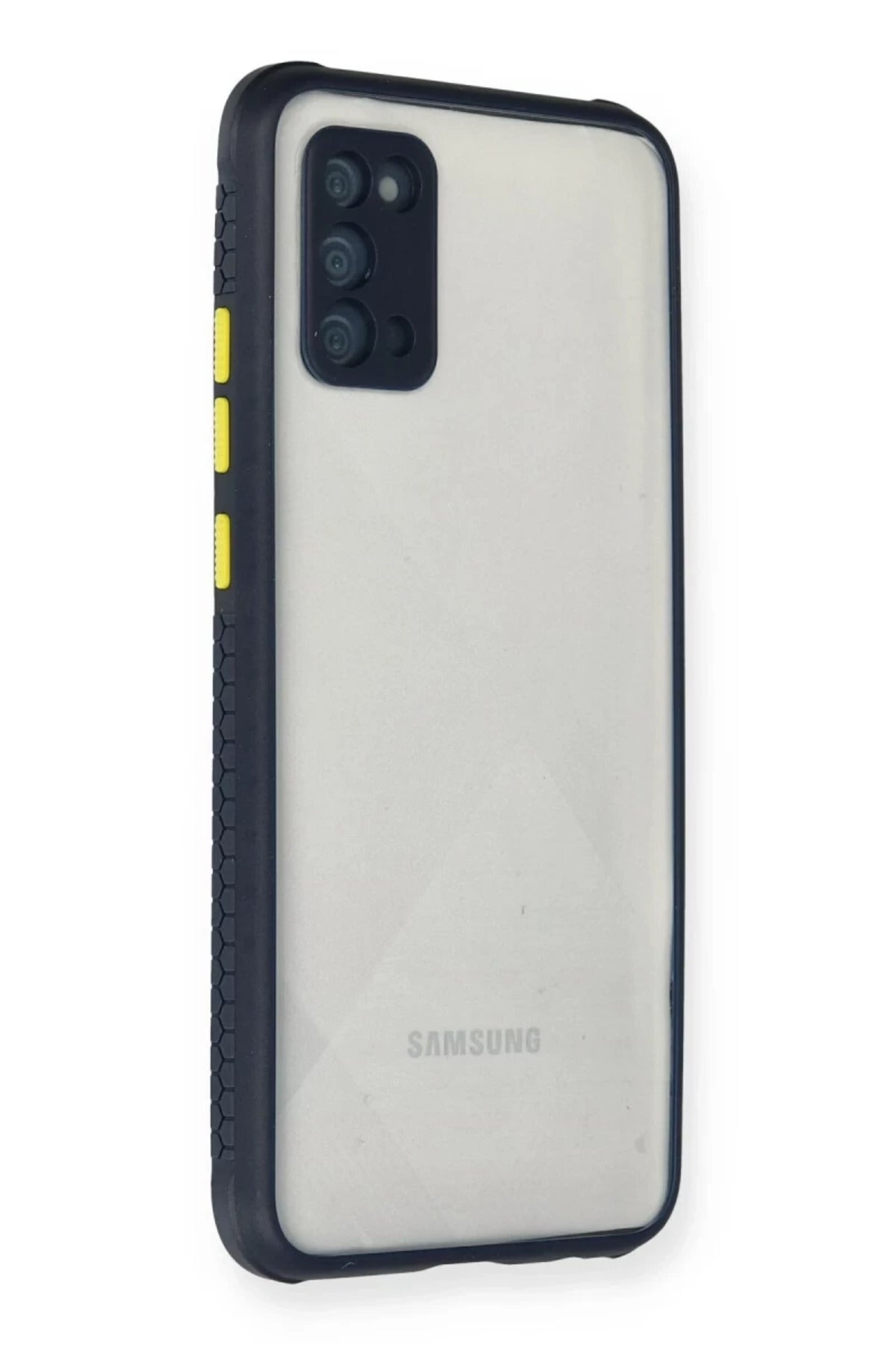Samsung Galaxy A02S Uyumlu Kılıf Miami Şeffaf Silikon - Lacivert