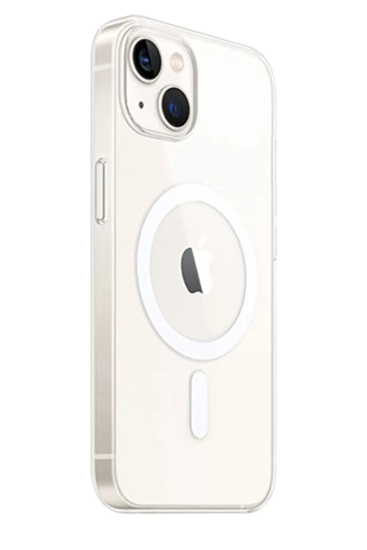 Apple iPhone 15 Plus Uyumlu Kılıf Magneticsafe Şeffaf Silikon - Şeffaf