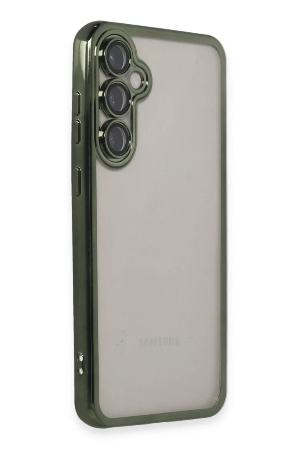 Samsung Galaxy S23 FE Uyumlu Kılıf Lensli Silikon - Yeşil