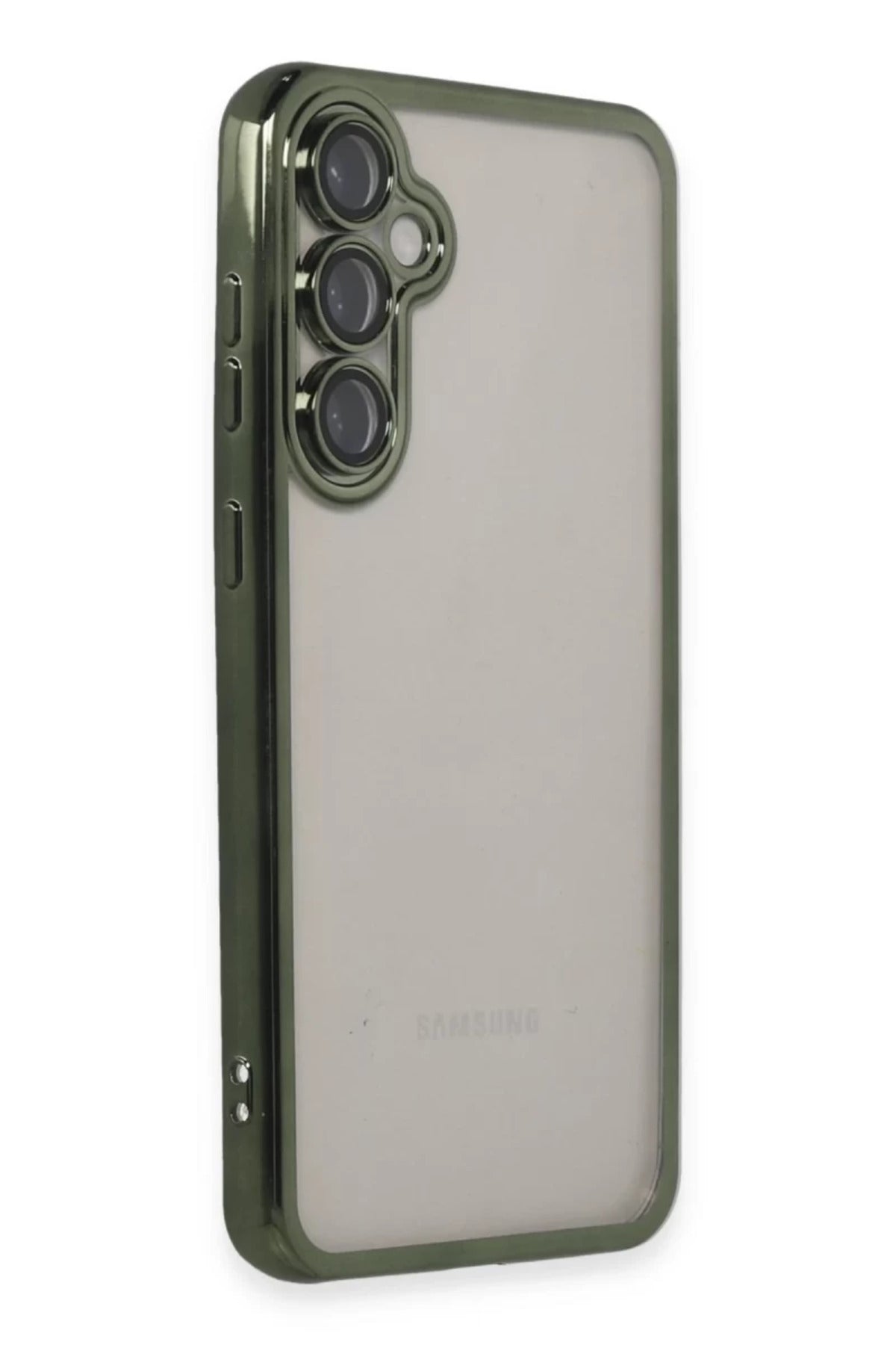 Samsung Galaxy S23 FE Uyumlu Kılıf Lensli Silikon - Yeşil
