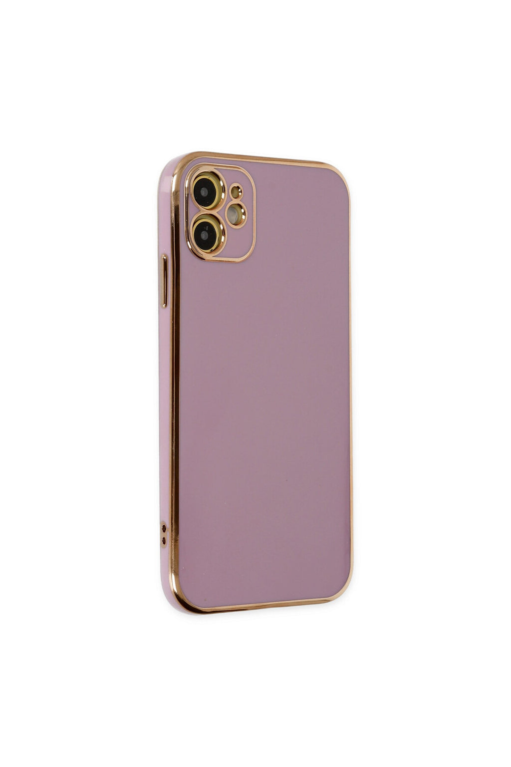 Apple iPhone 12 Uyumlu Kılıf Volet Silikon - Mor