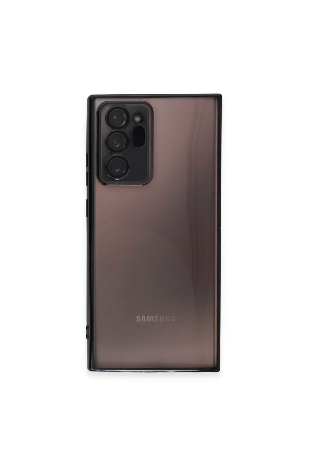Samsung Galaxy Note 20 Ultra Uyumlu Kılıf Lensli Silikon - Siyah