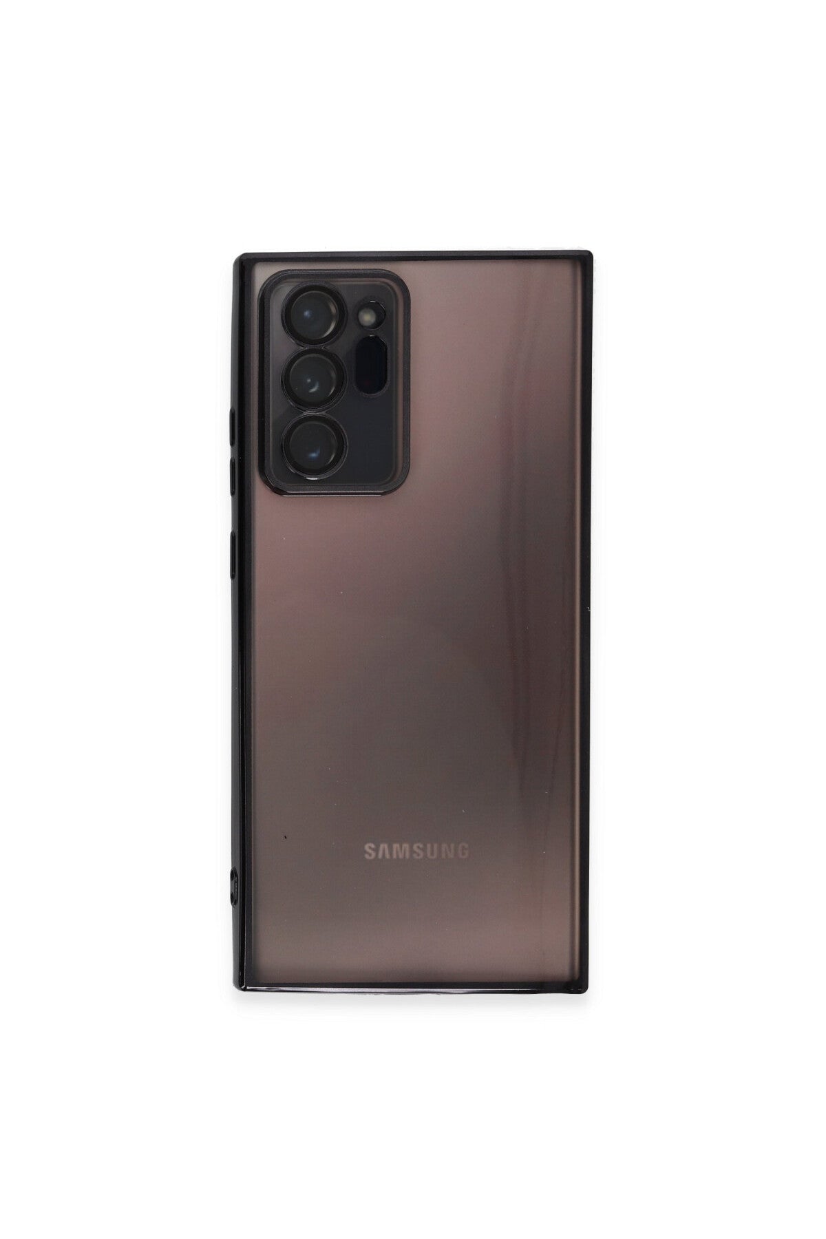 Samsung Galaxy Note 20 Ultra Uyumlu Kılıf Lensli Silikon - Siyah