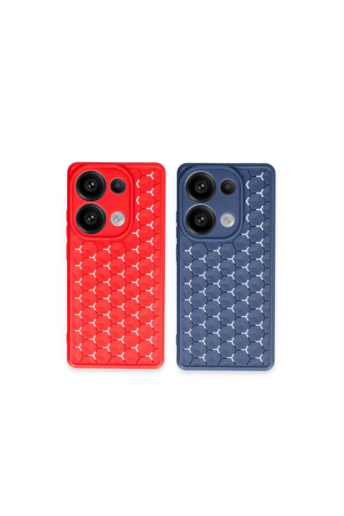 Xiaomi Redmi Note 13 Pro 5G Uyumlu Kılıf Petek Silikon Kapak - Lacivert