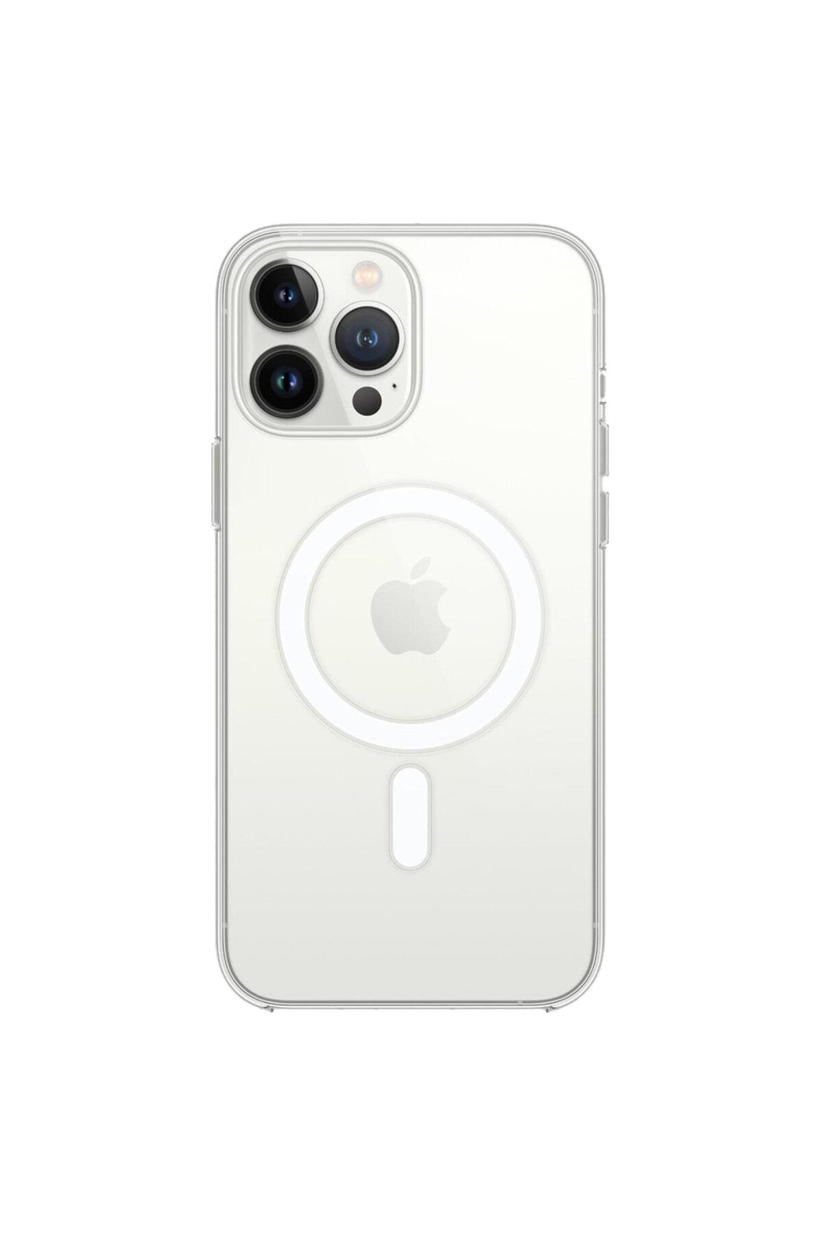 Apple iPhone 14 Pro Max Uyumlu Kılıf Magneticsafe Şeffaf Silikon - Şeffaf